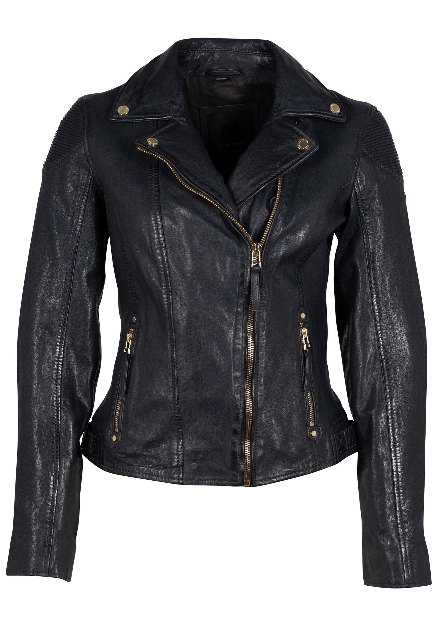 Raizel RF Leather Jacket, Dark Blue