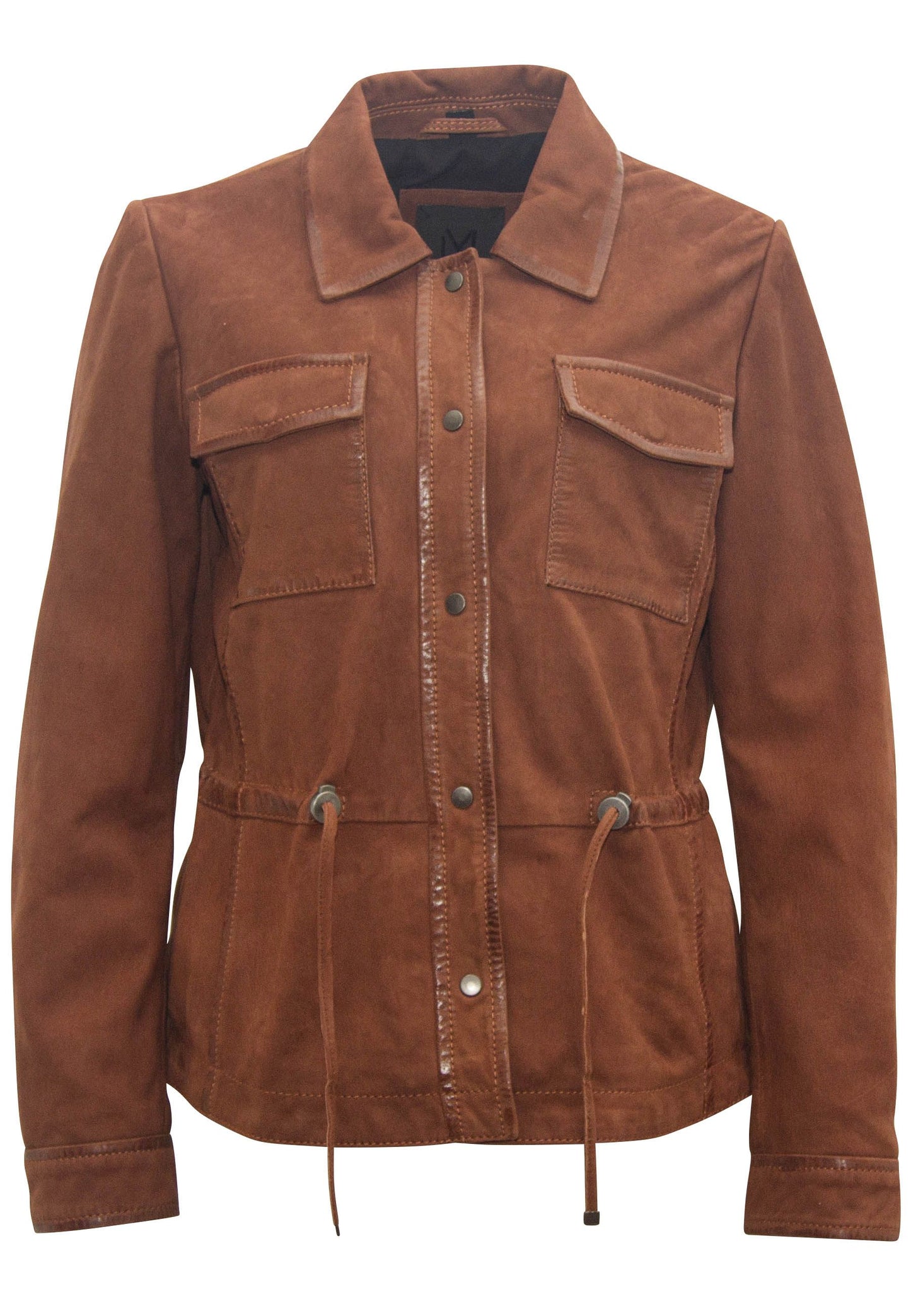 Amaly RF Leather Jacket, Brown