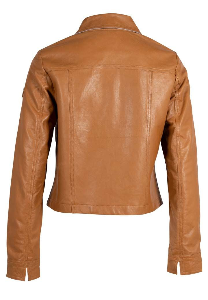 Lefei CF Leather Jacket, Camel