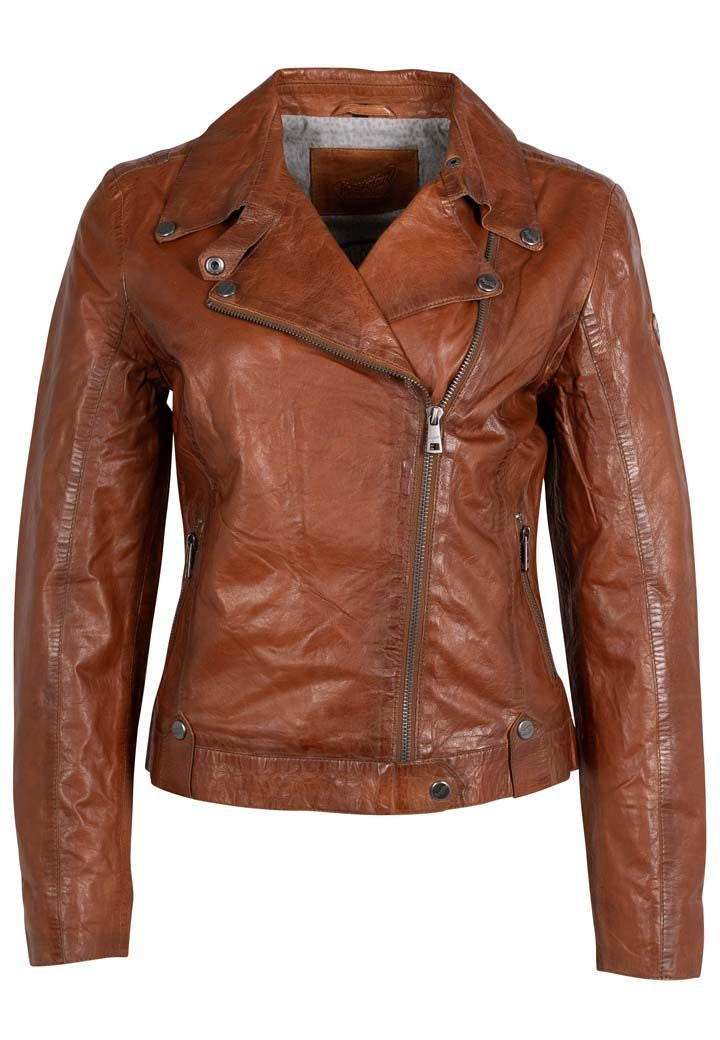 Fayola RF Leather Jacket, Cognac
