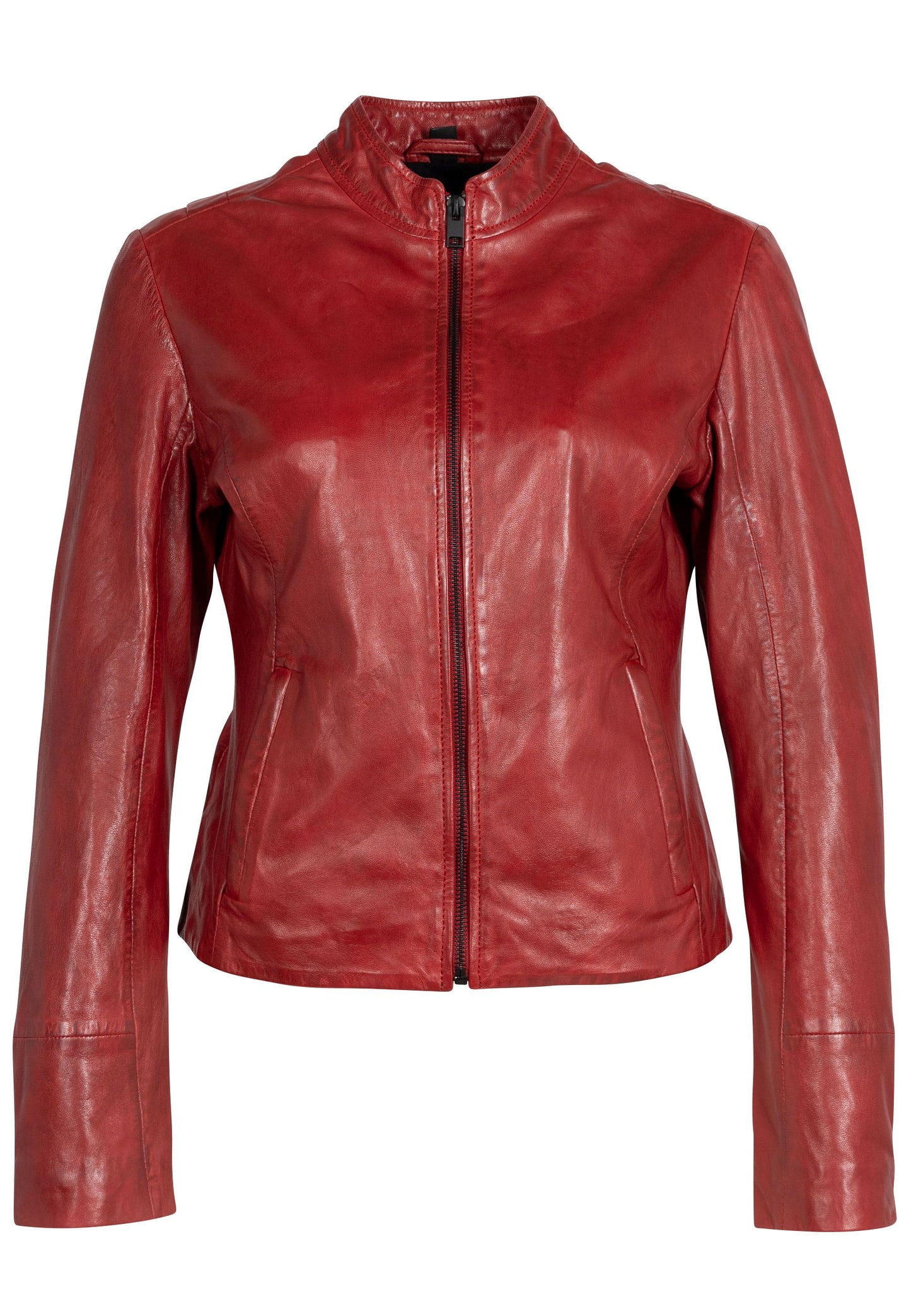 Chessy RF Leather Jacket, Red