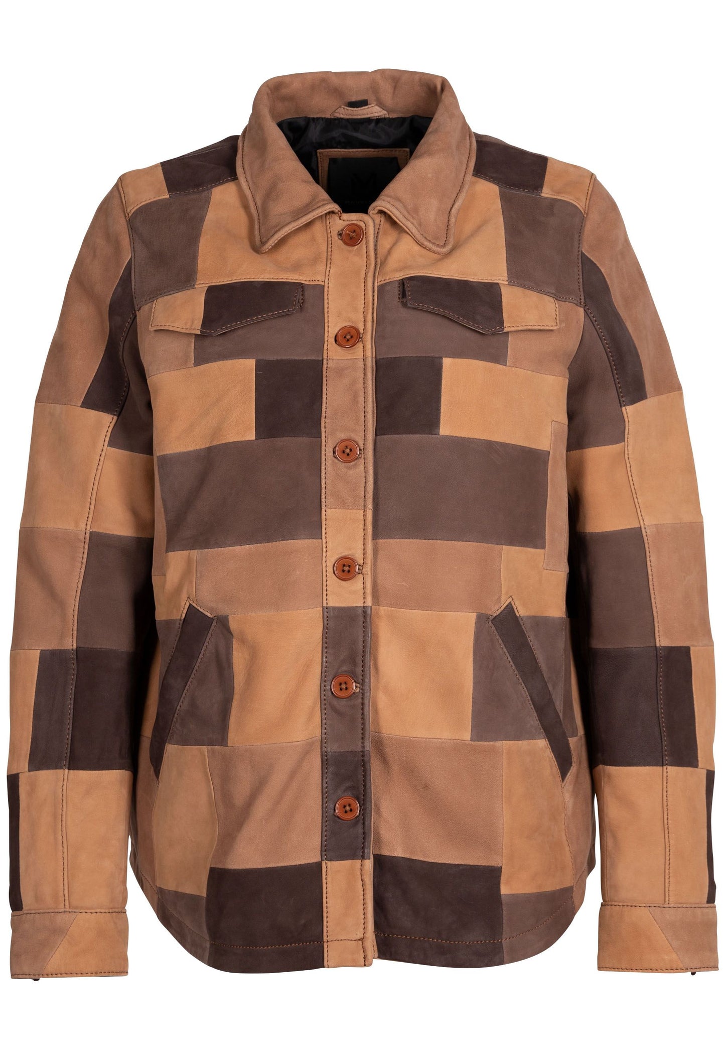 Keona RF Leather Jacket, Cognac