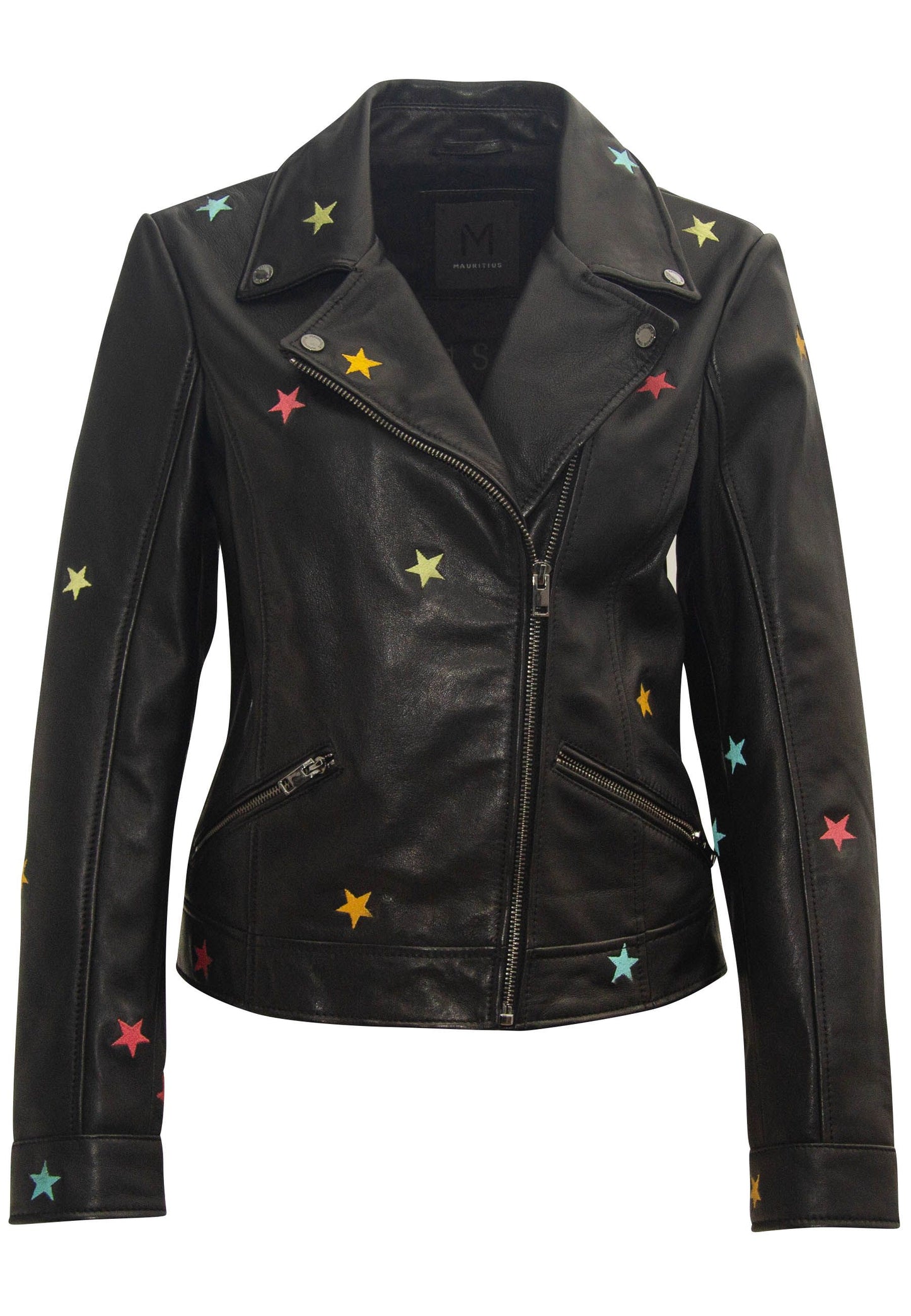 Nanca RF Leather Jacket, Black