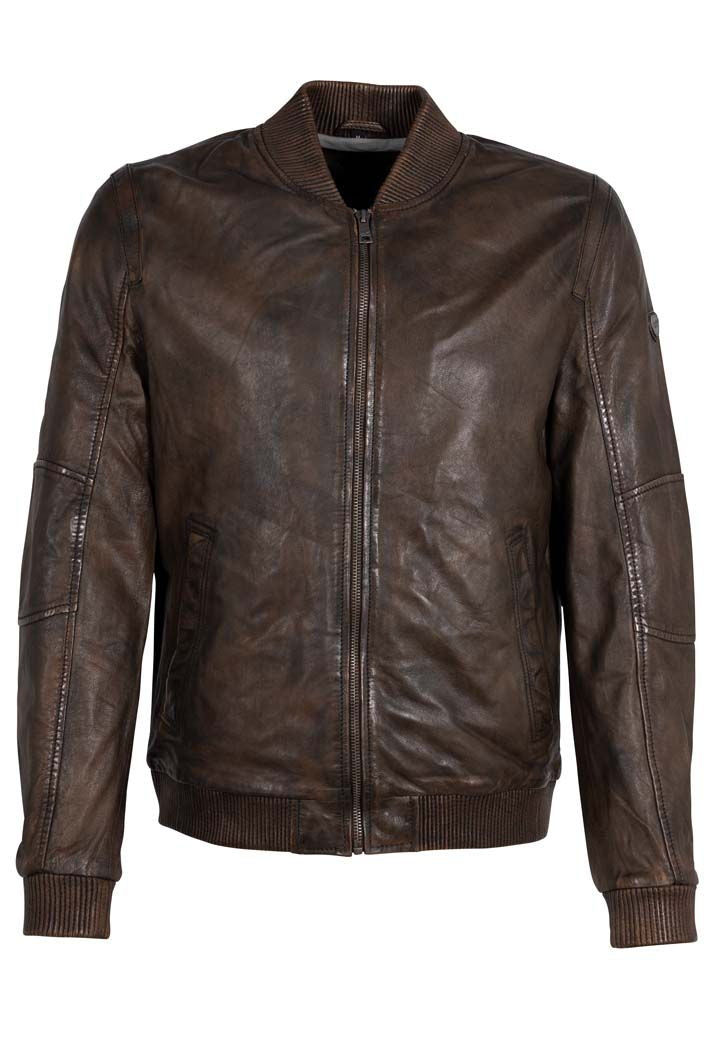 Jerros CF Leather Jacket, Brown