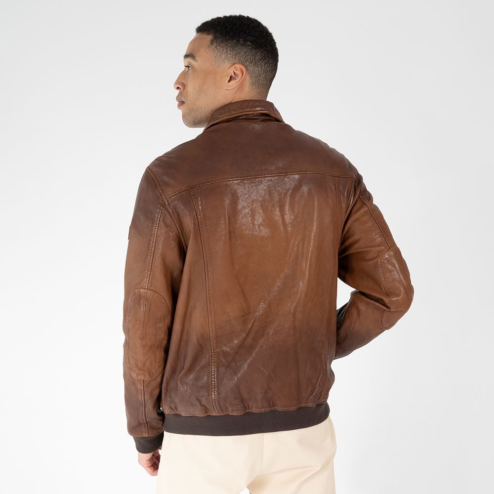 Dawson CF Leather Jacket, Golden Brown