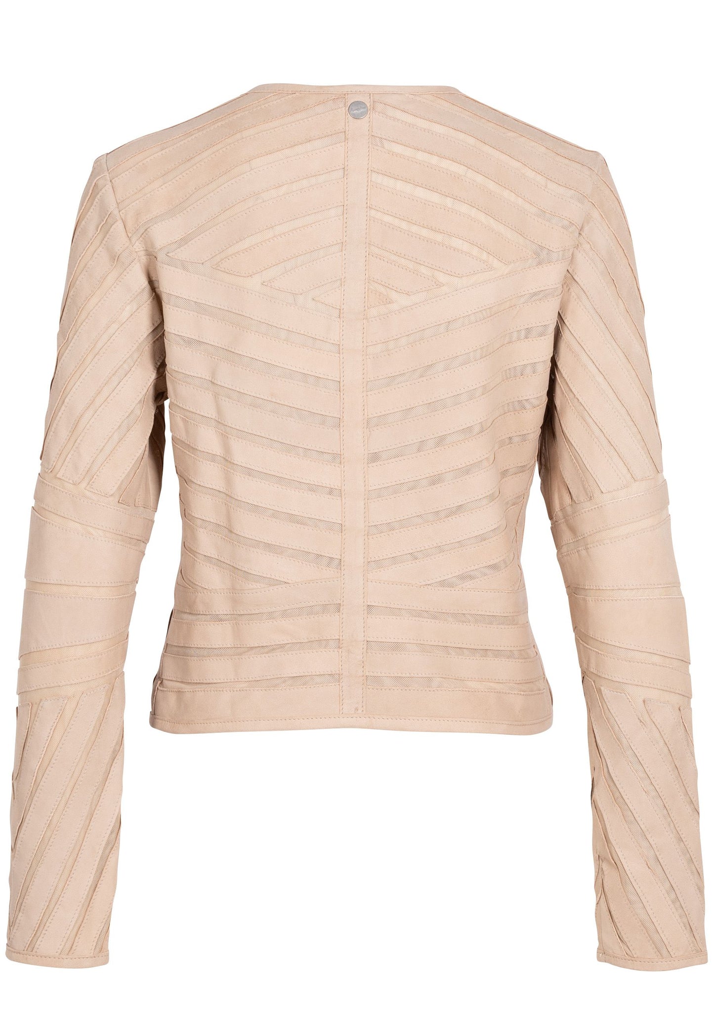 Yva RF Leather Jacket, Beige