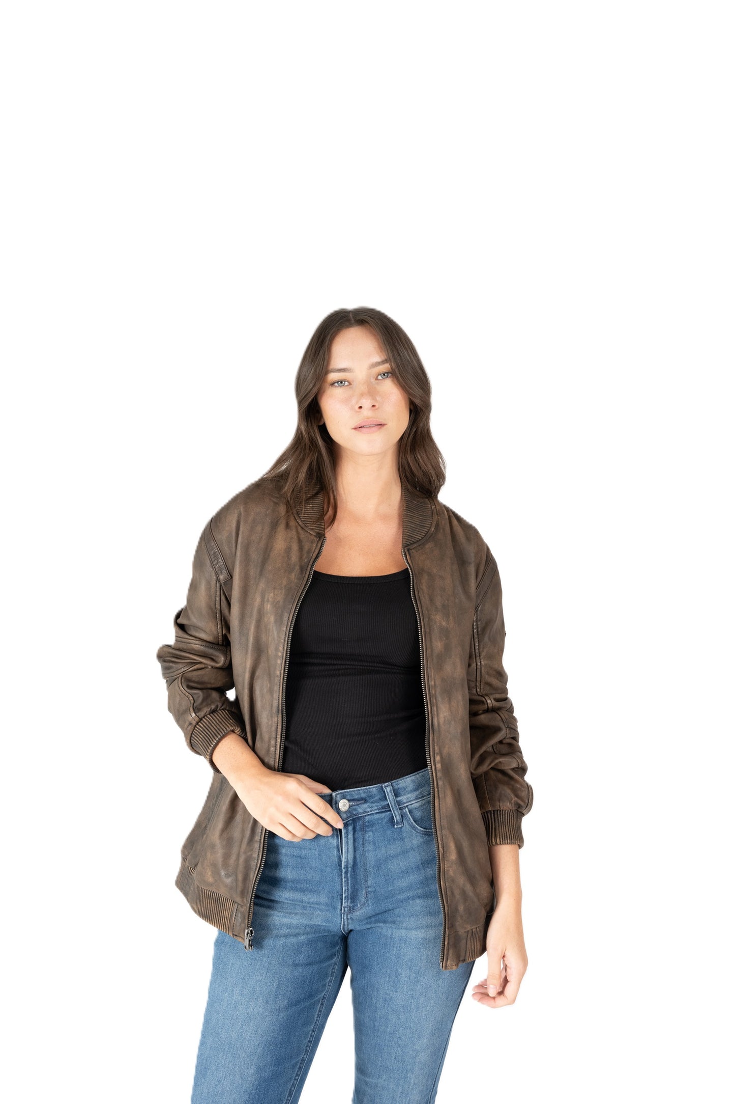 Jerros CF Leather Jacket, Brown
