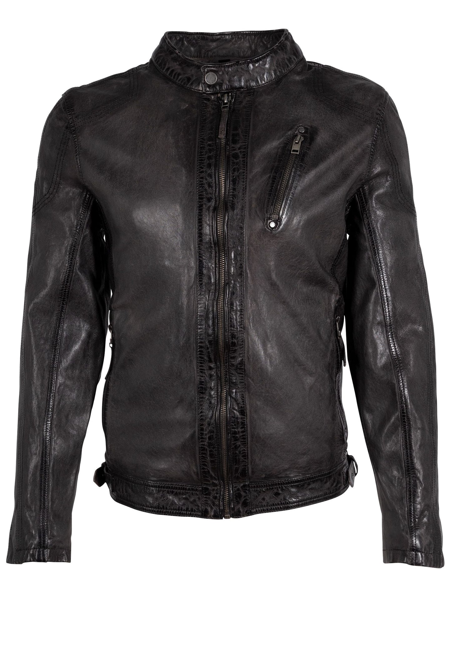 Rakva RF Leather Jacket, Grey