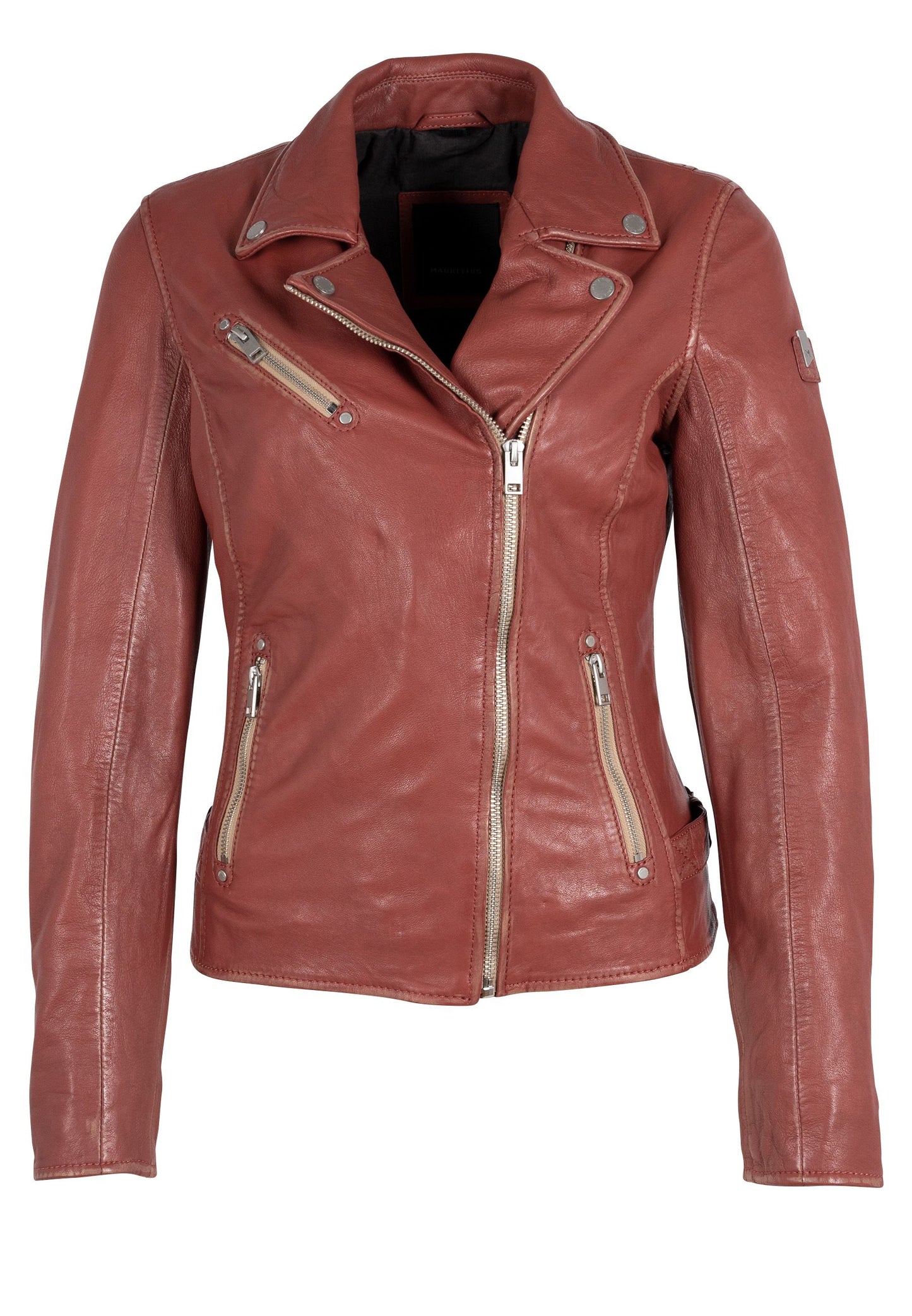 Sofia RF Leather Jacket, Astro Dust