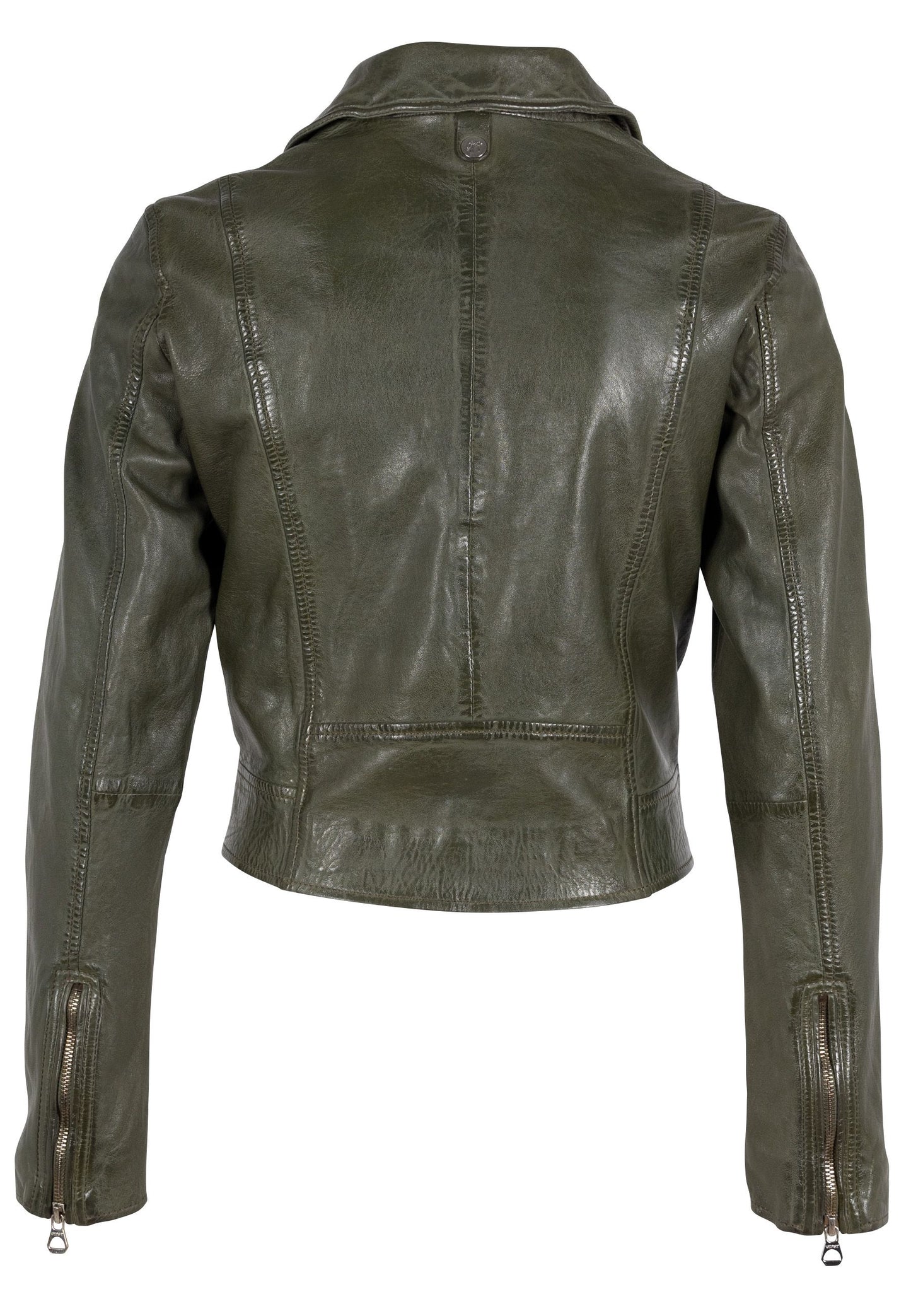 Julene RF Leather Jacket, Jade