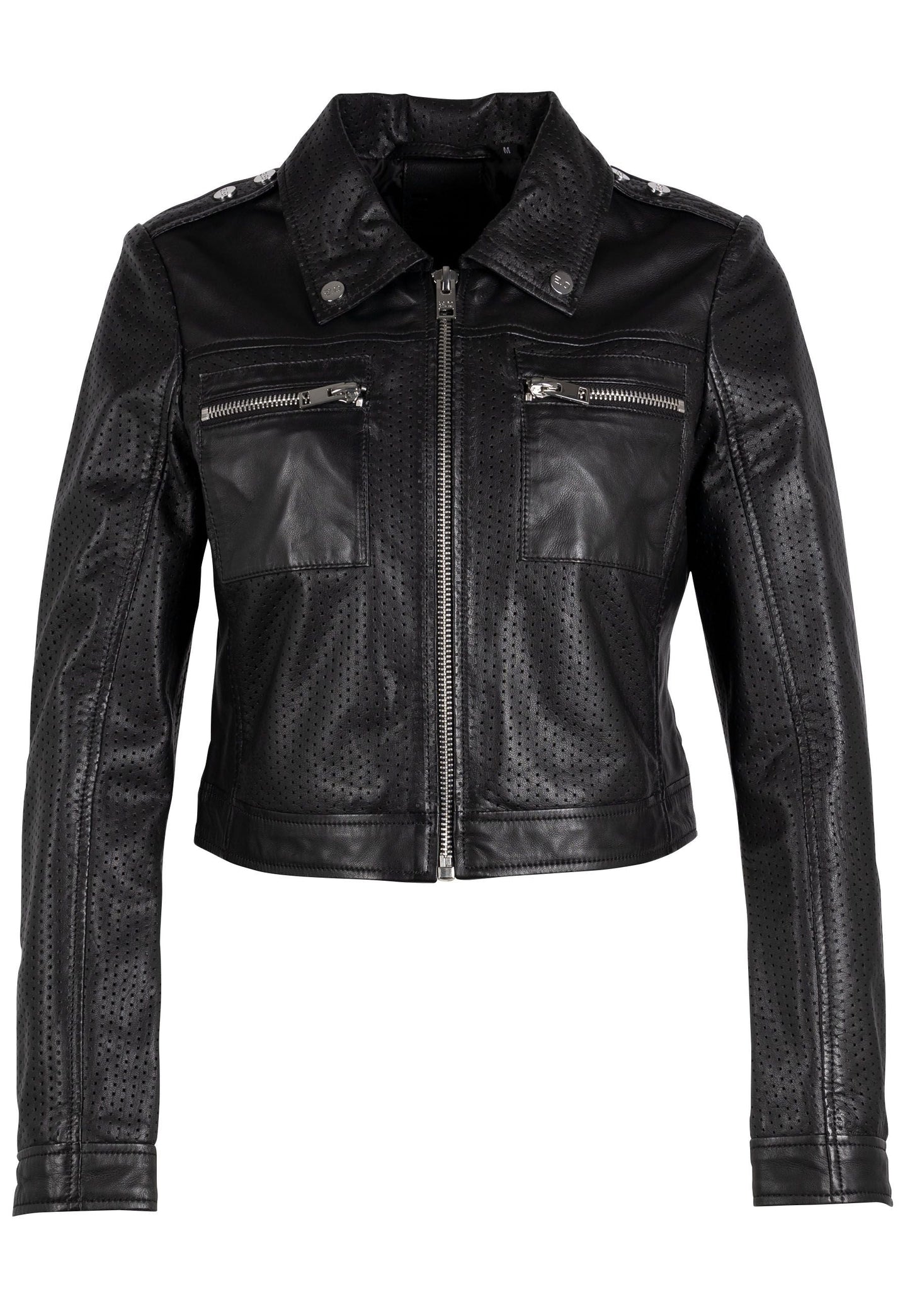 Shala RF Leather Jacket, Black