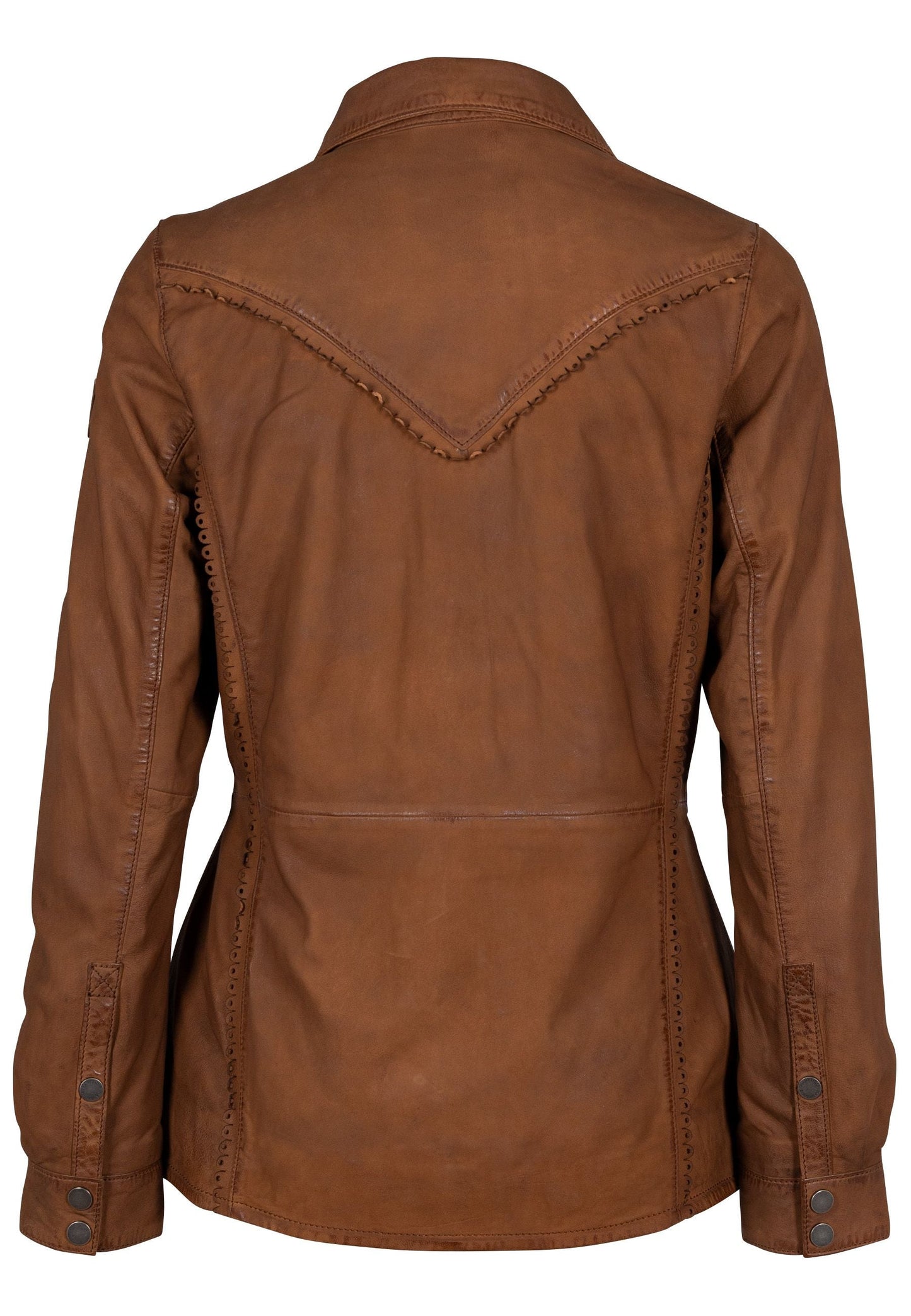 Melodee RF Leather Jacket, Cognac