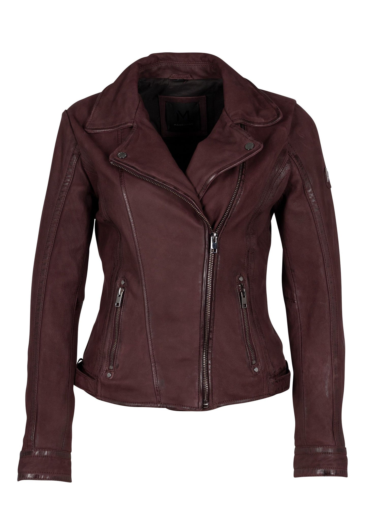 Twila RF Leather Jacket, Wine