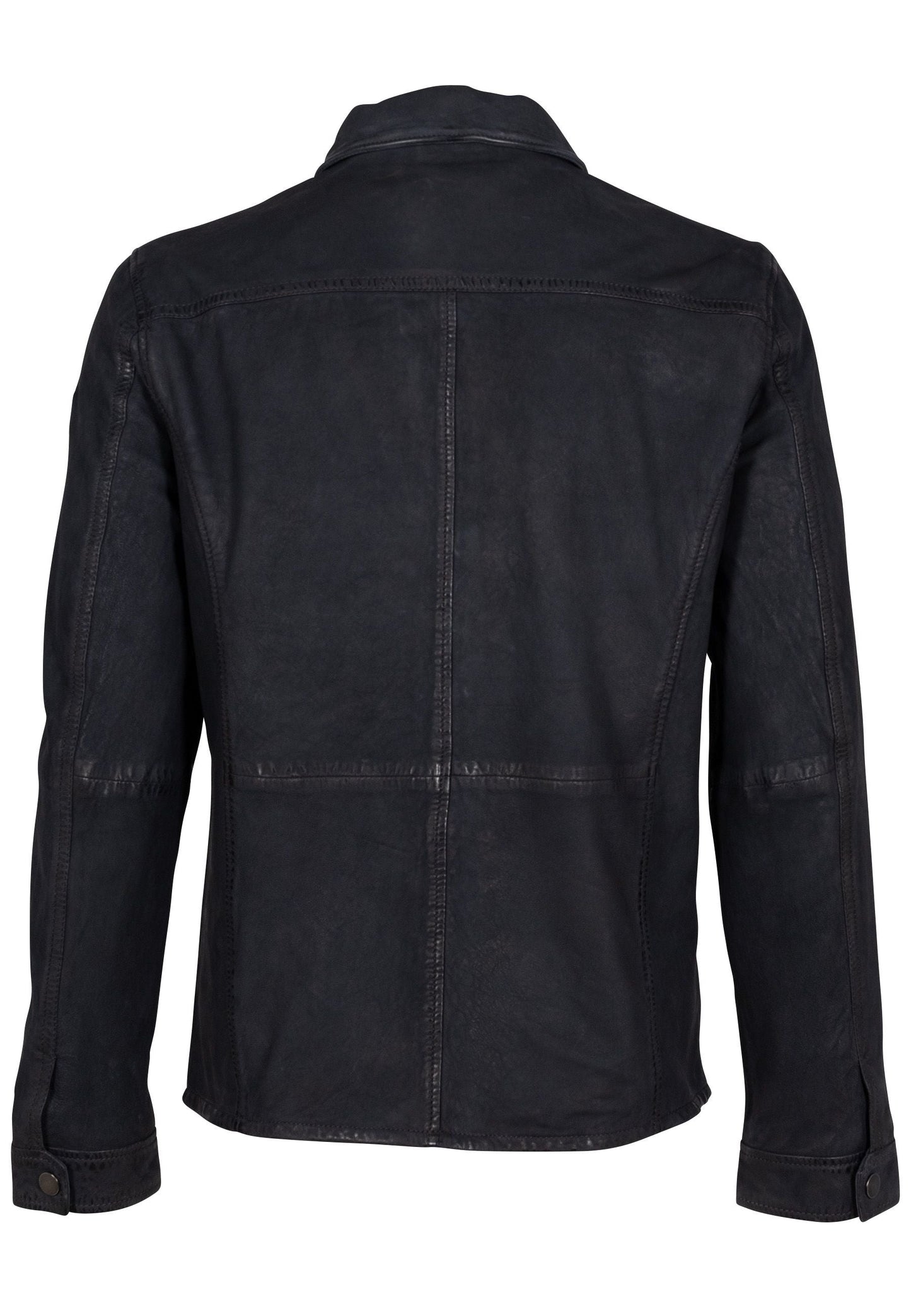 Sedro RF Leather Jacket, Dark Navy