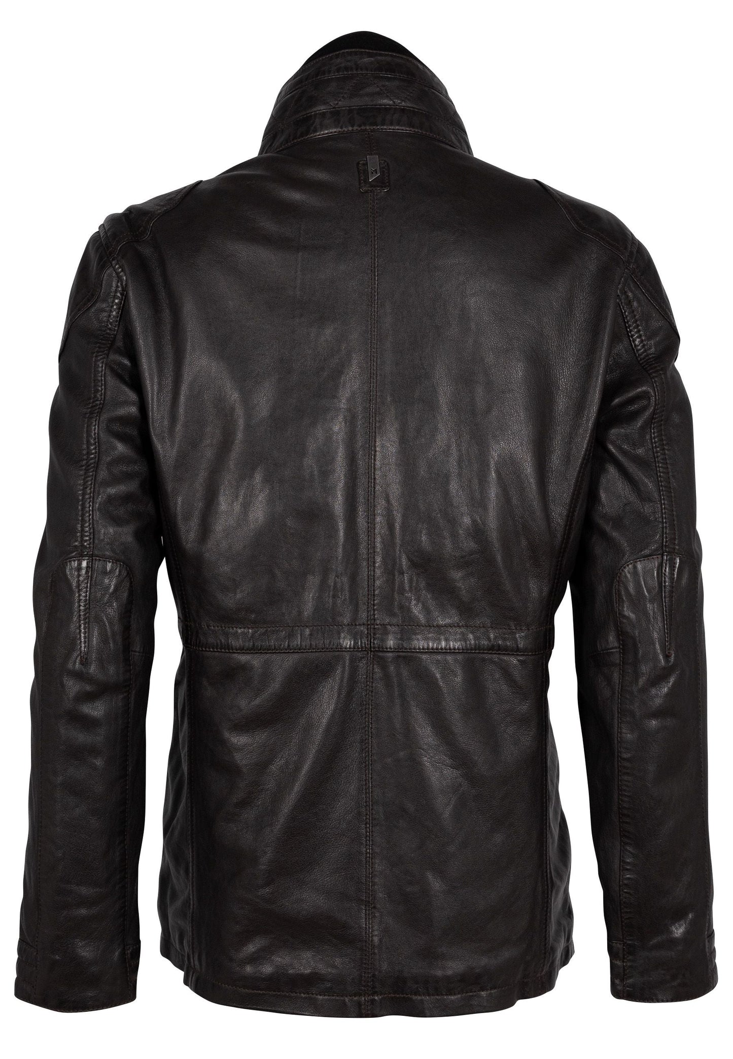 Fred CF Leather Jacket, Dark Brown