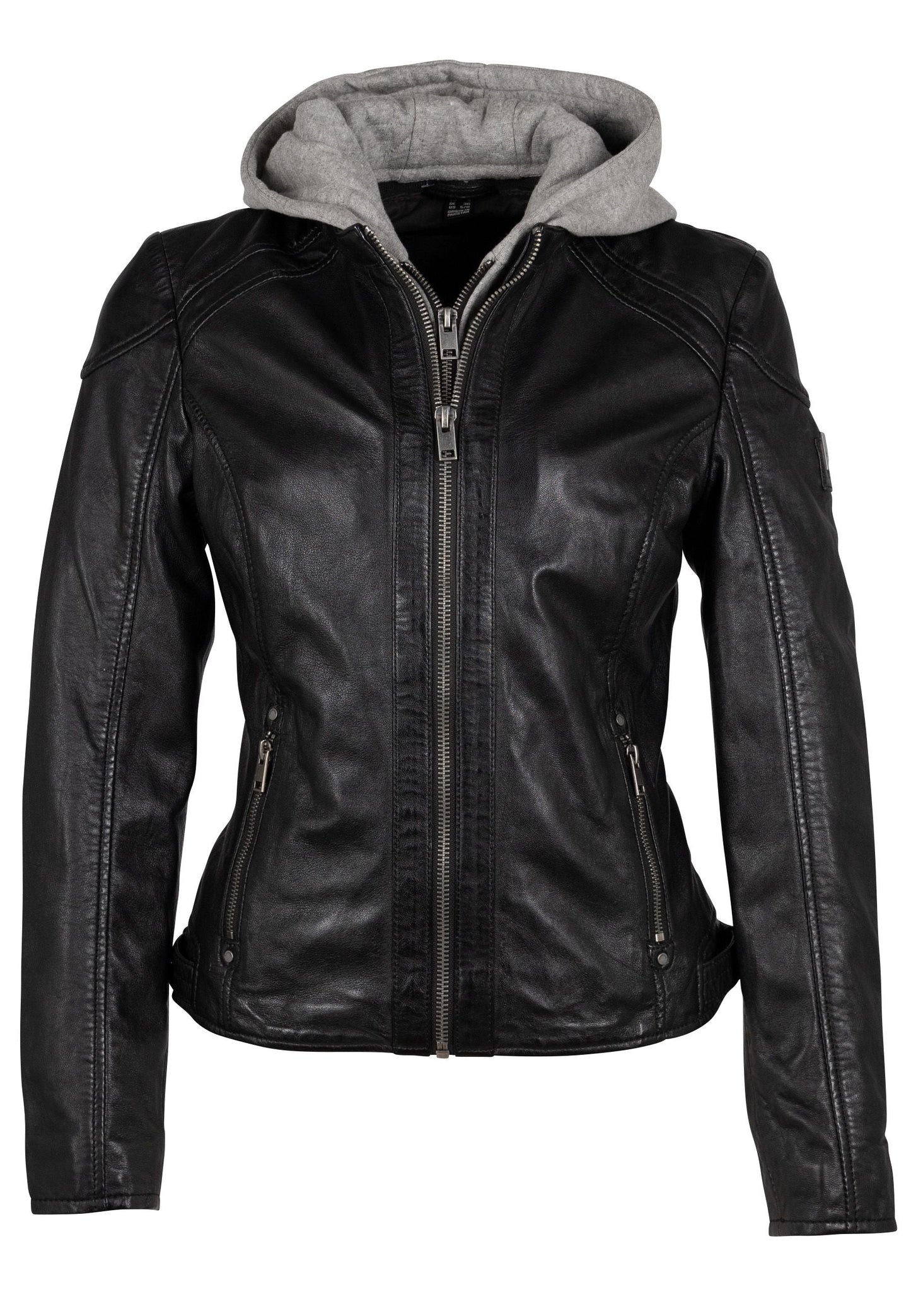 Allice RF Leather Jacket, Black