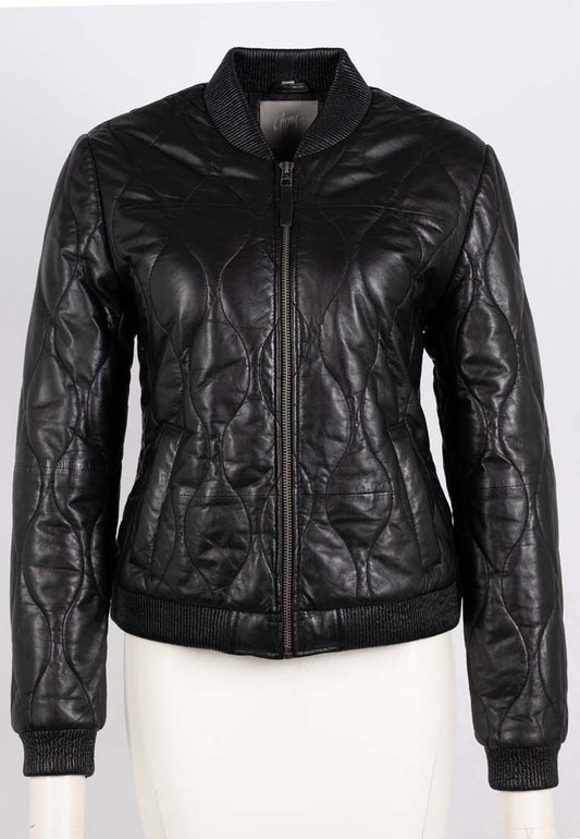 Mailisa CF Leather Jacket, Black