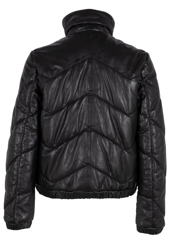 Nele CF Leather Jacket, Black