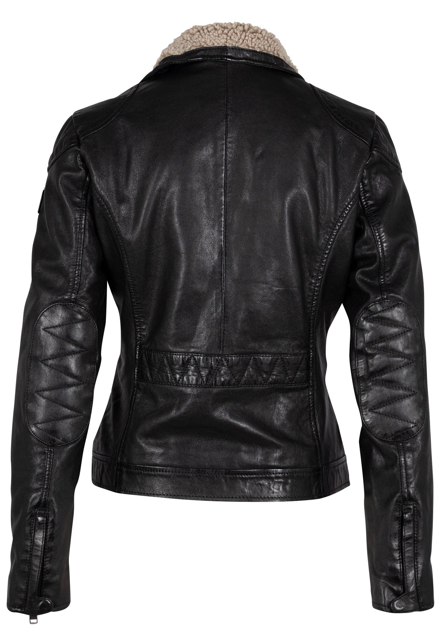 Jenja RF Leather Jacket, Black