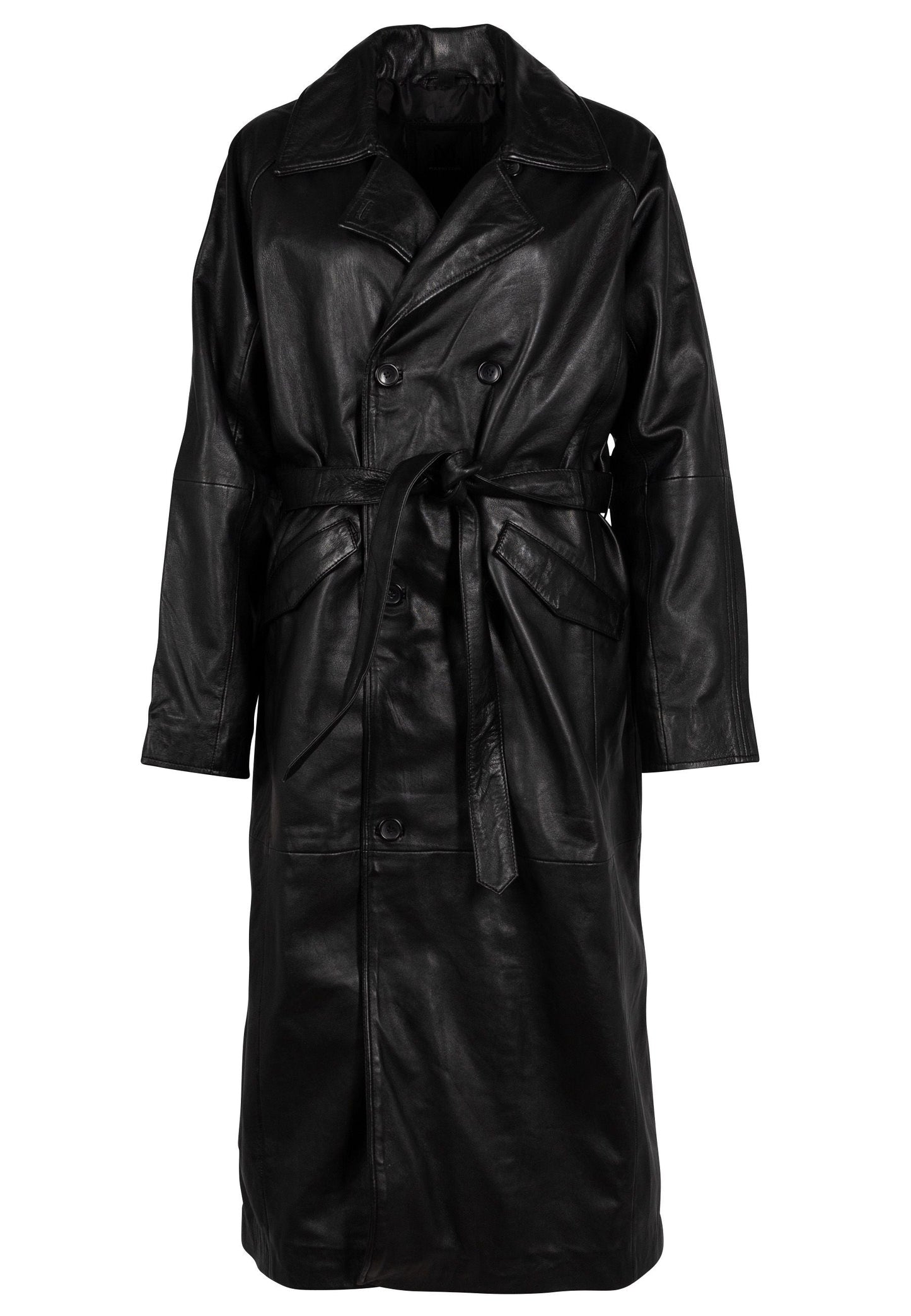 Deniz OS Leather Trench Coat - Gender Neutral