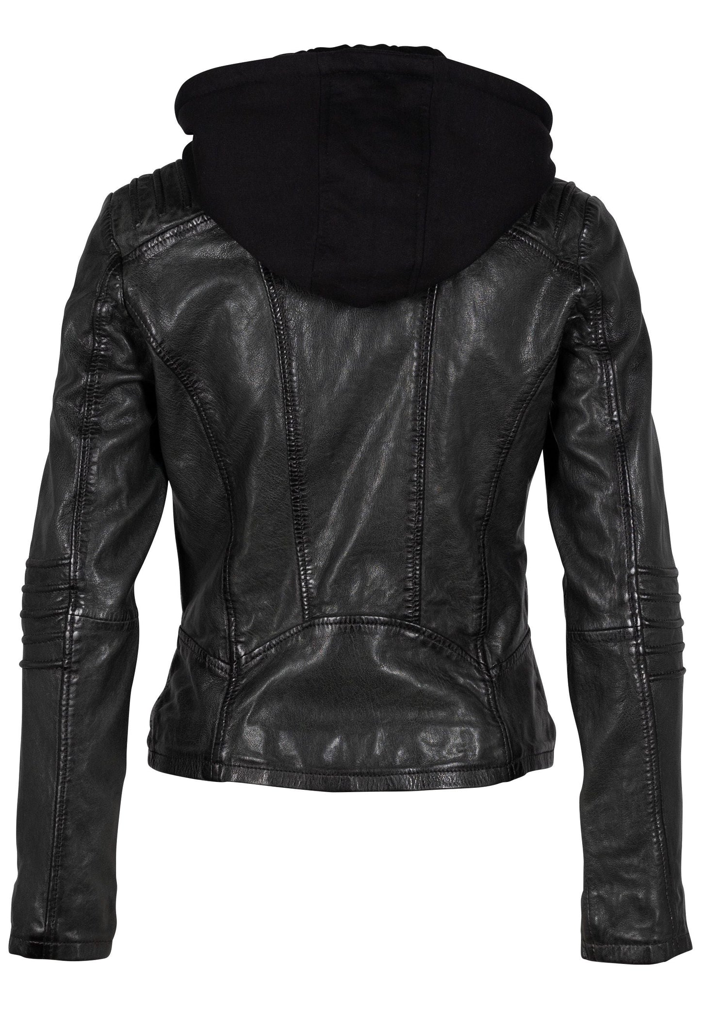 Flura RF Leather Jacket, Forest Green