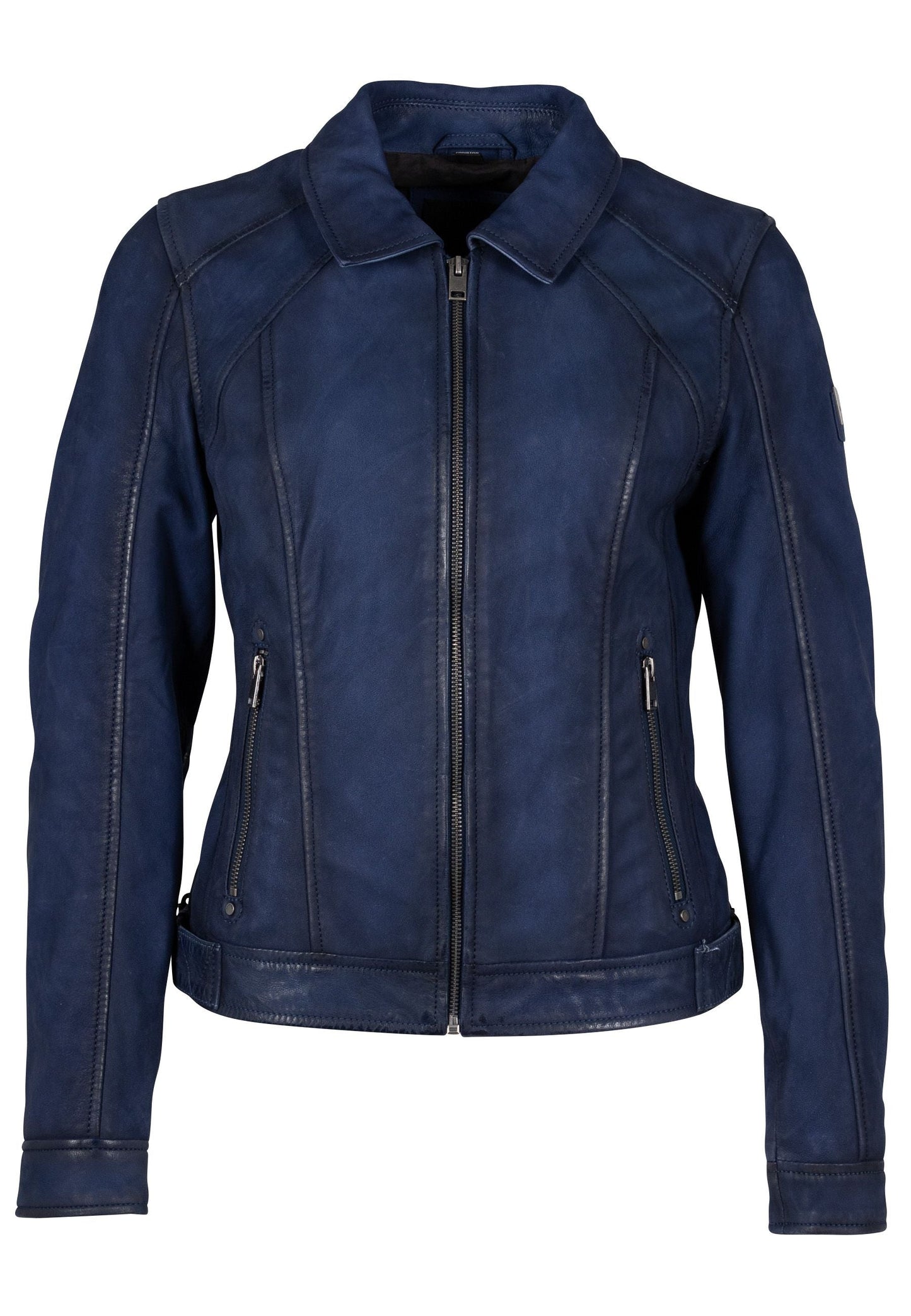 Sunny RF Leather Jacket, Blue