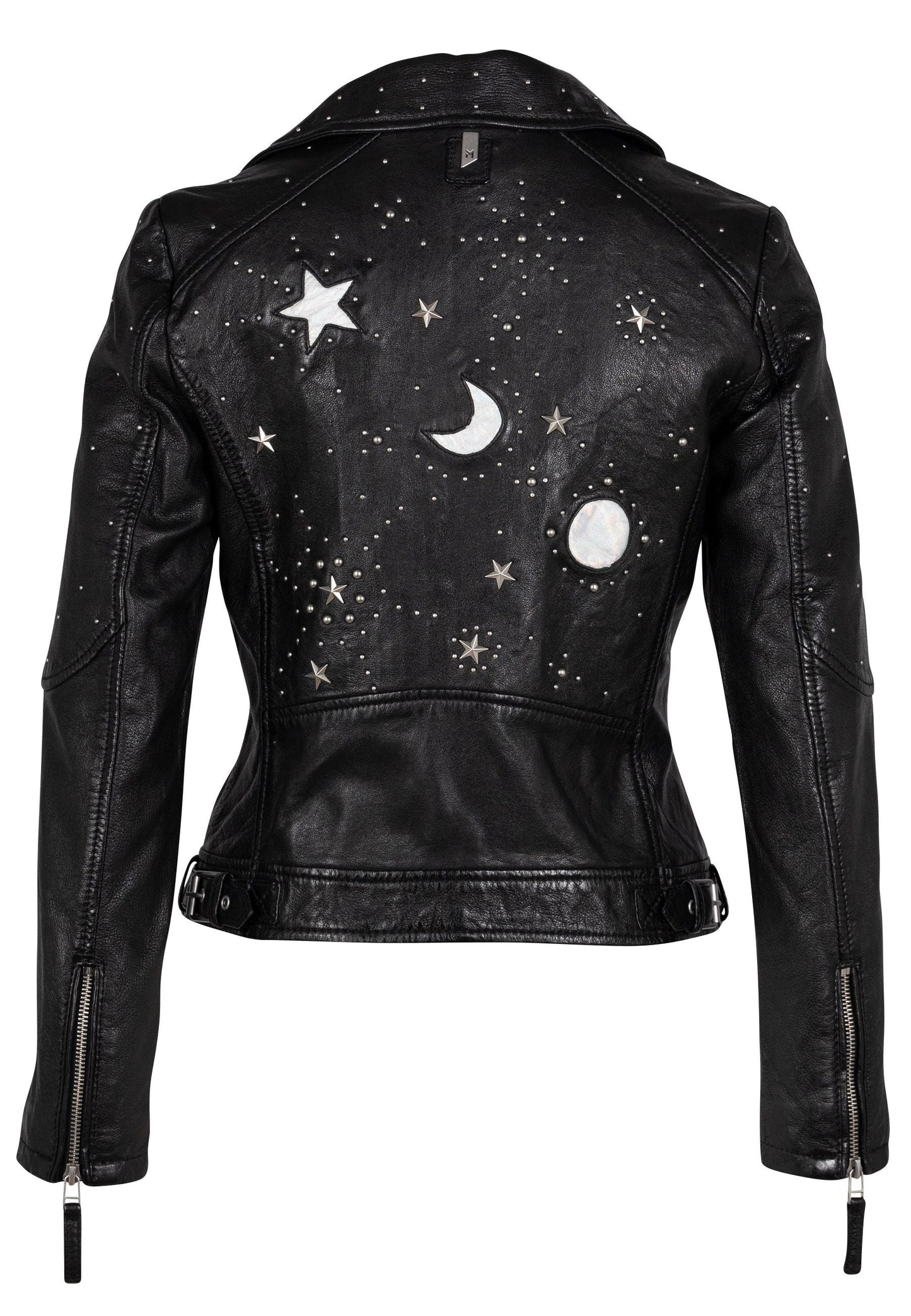 Noelia RF Leather Jacket, Black