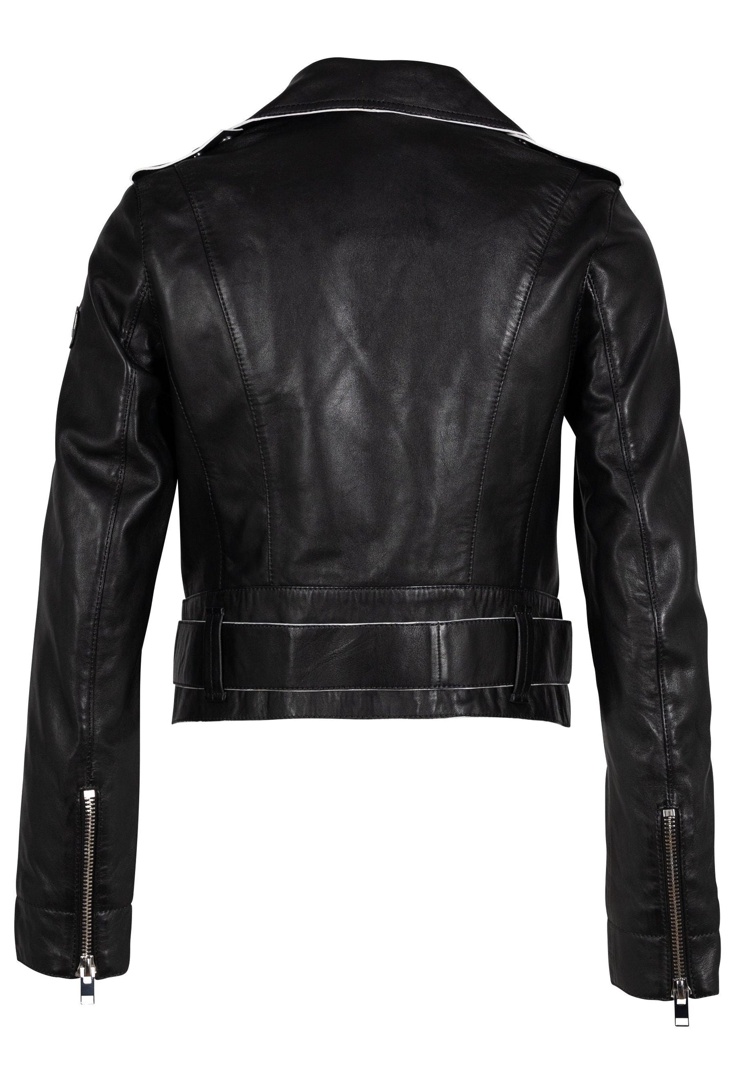 Celin RF Leather Jacket, Black