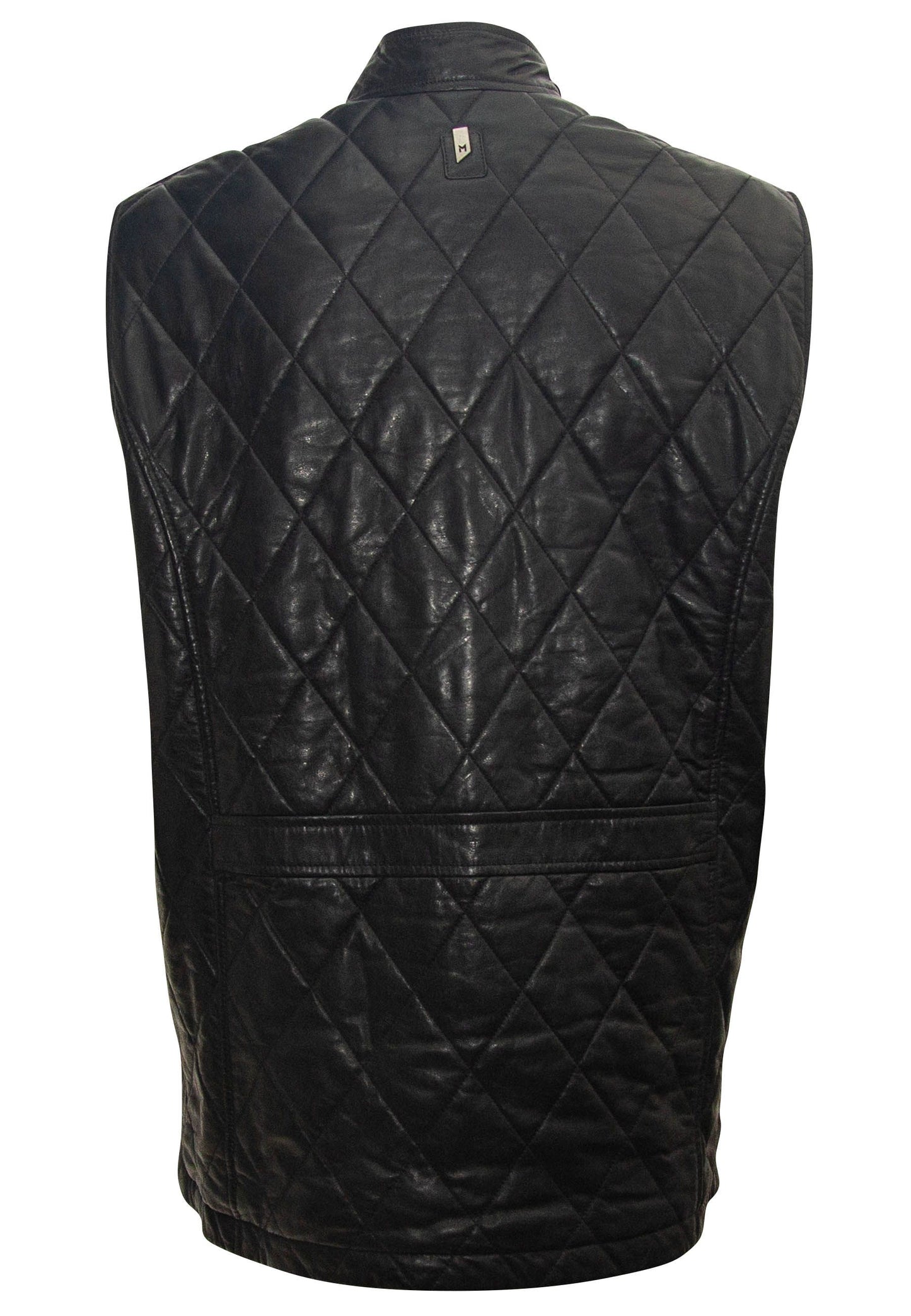 Otis CF Leather Vest, Navy