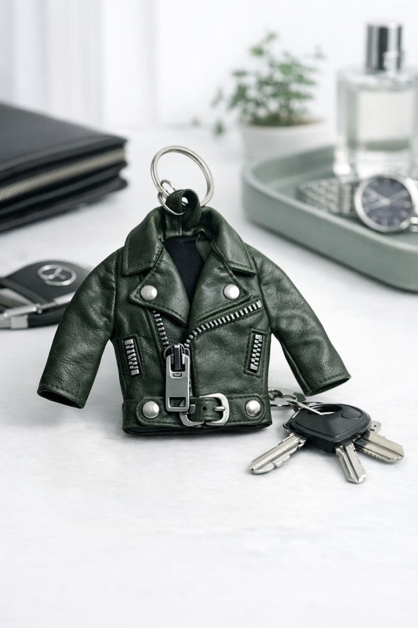 Leather Jacket Key Chain