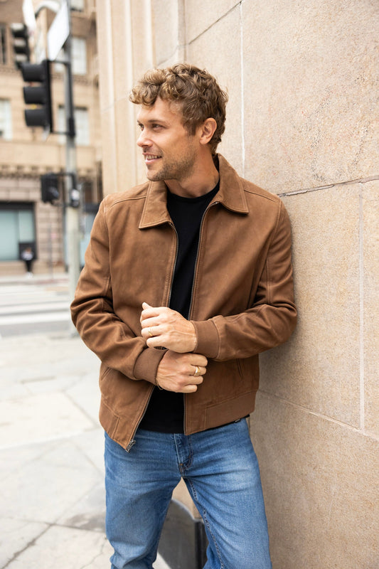 Talton CF Leather Jacket, Whiskey