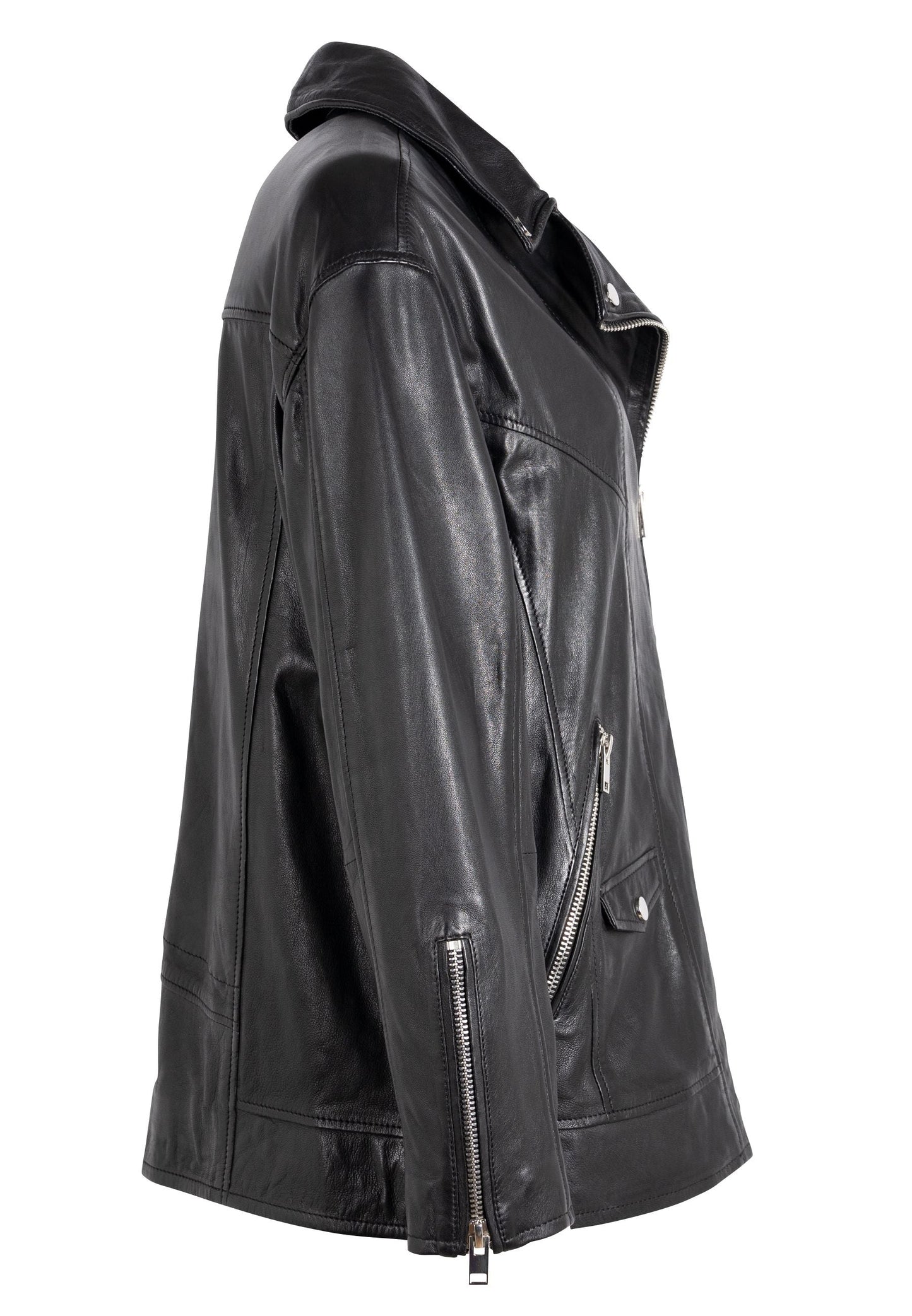 Yori BF Leather Jacket, Black