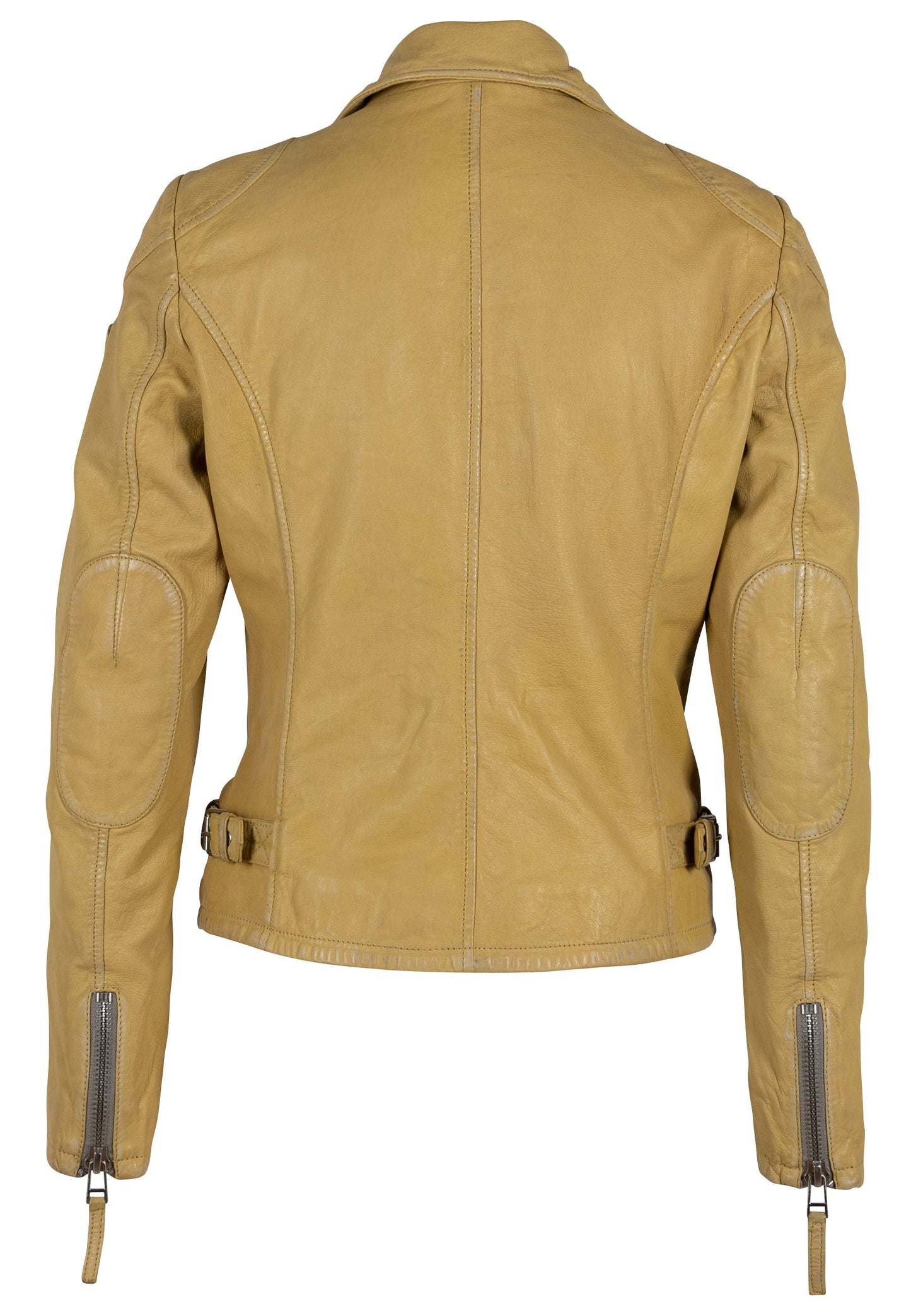 Sofia RF Leather Jacket, Yellow