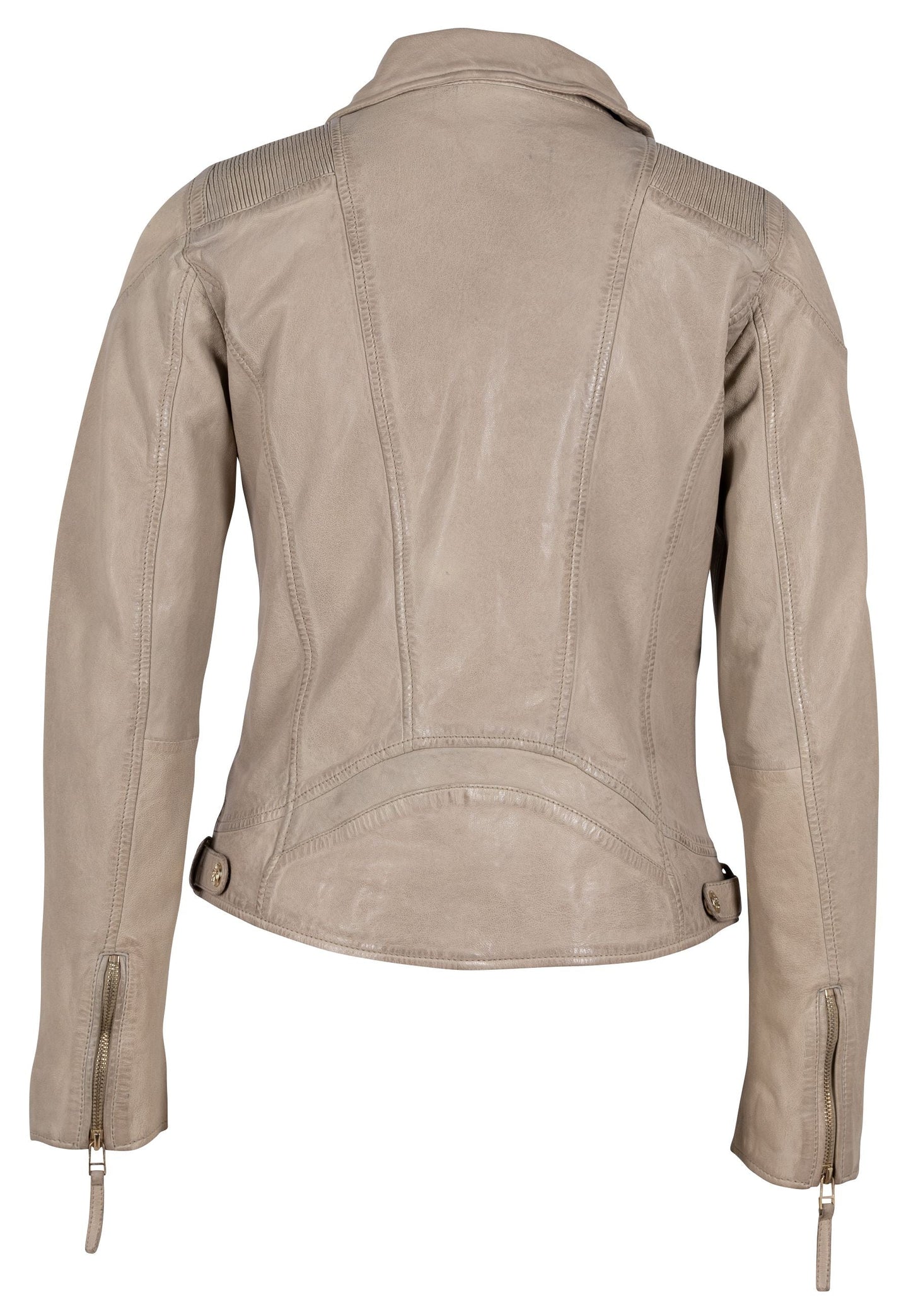 Raizel RF Leather Jacket, Light Beige