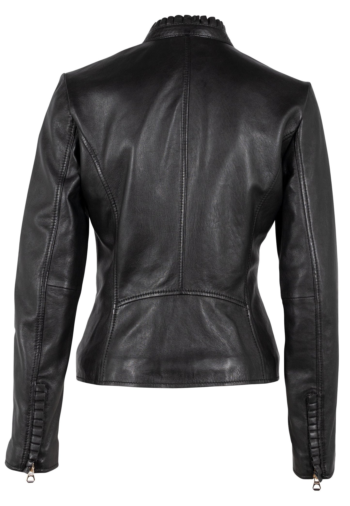 Galina RF Leather Jacket, Black