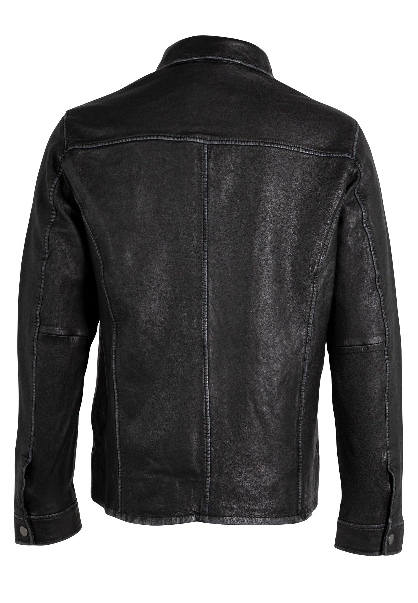 Wake RF Leather Jacket, Black