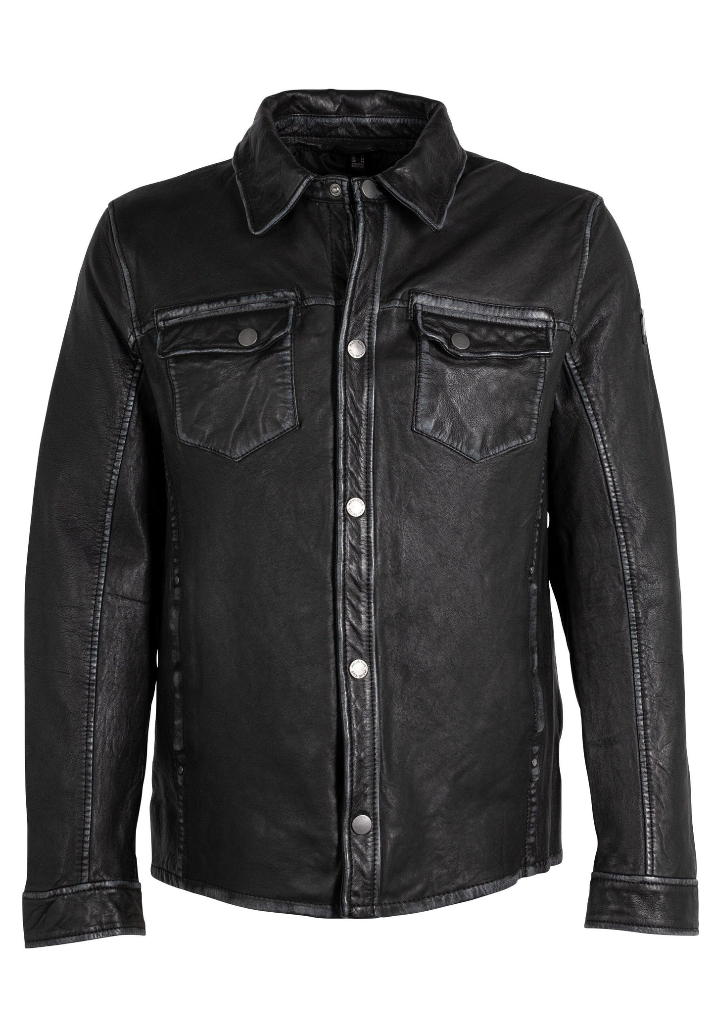 Wake RF Leather Jacket, Black