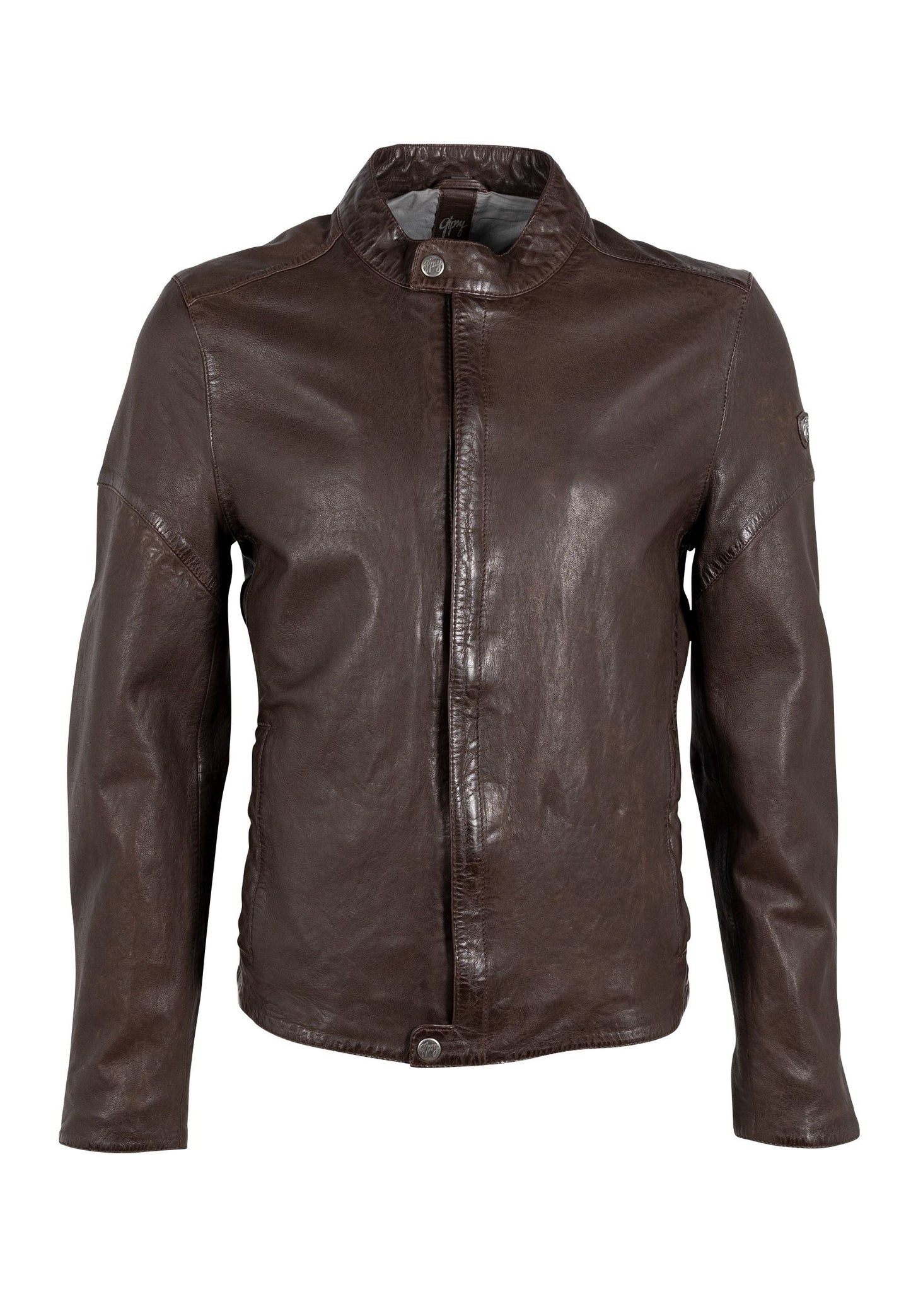 Solvic CF Leather Jacket, Dark Brown