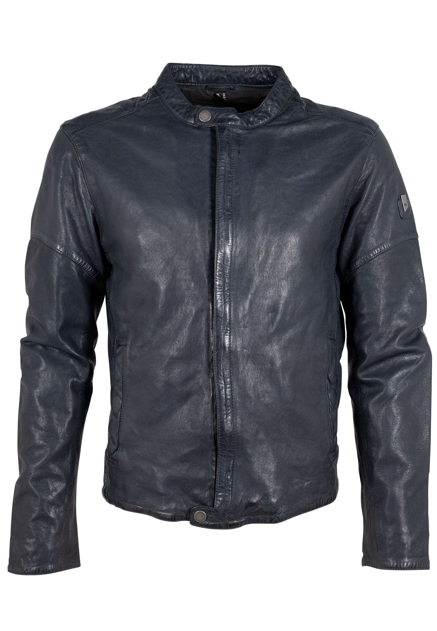 Solvic CF Leather Jacket, Navy