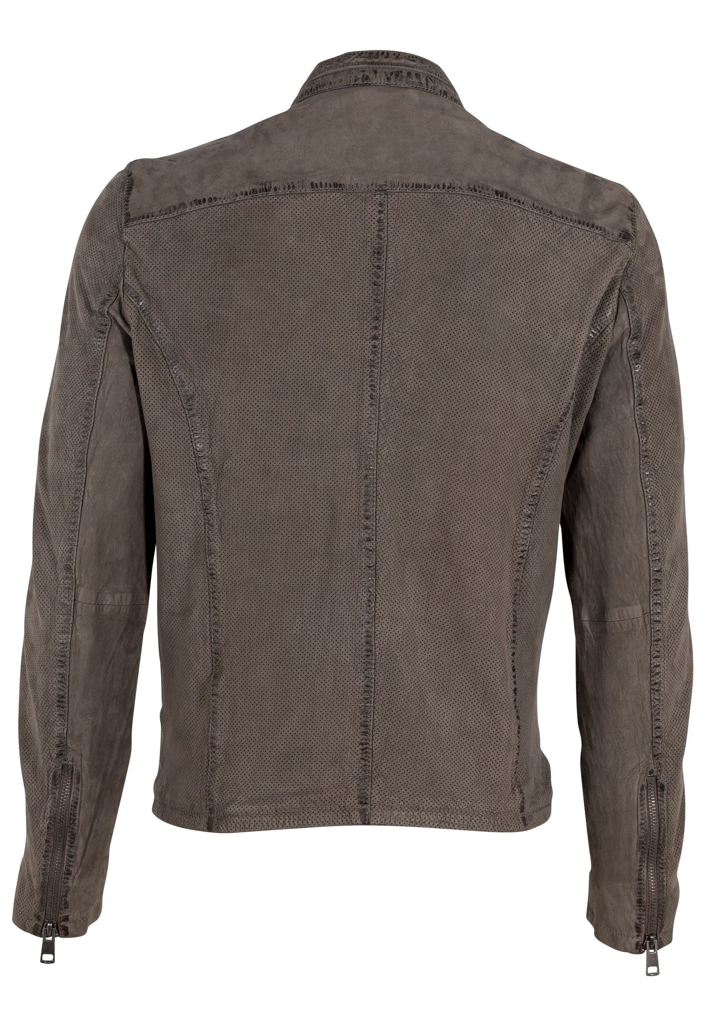 Bodro RF Leather Jacket, Grey