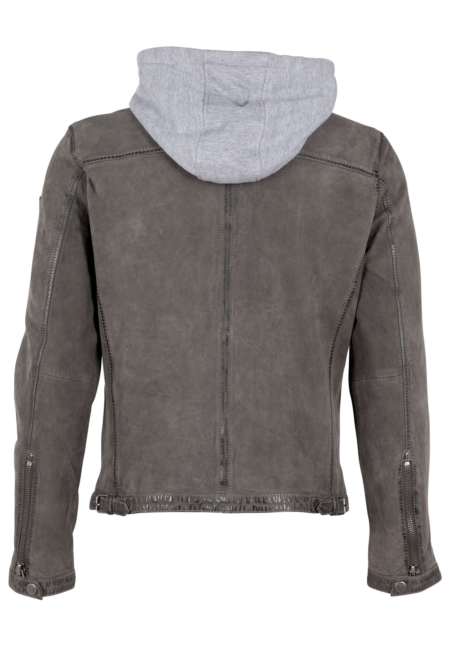 Jonno RF Leather Jacket, Dark Grey