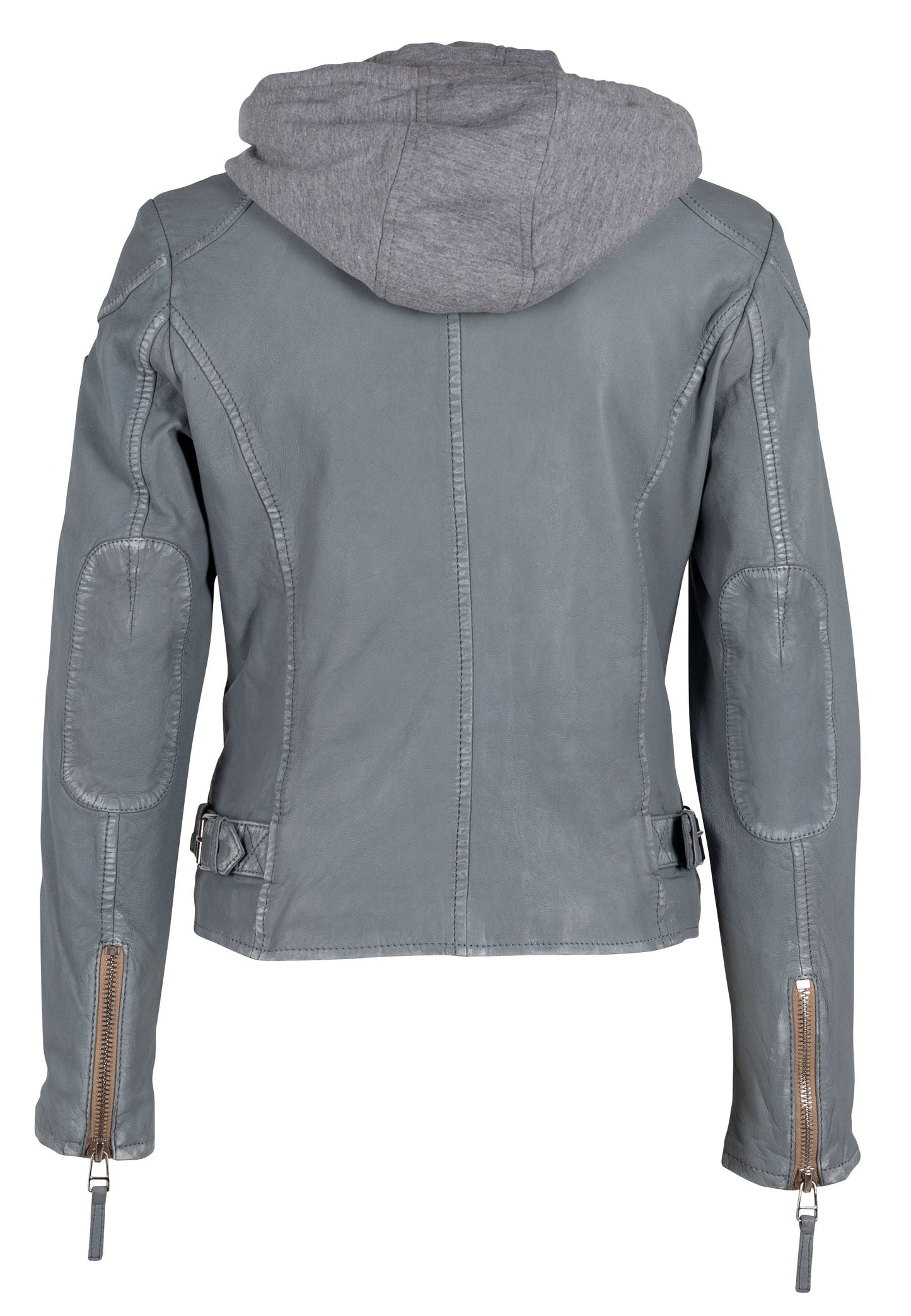 Finja RF Leather Jacket, Winter Sky