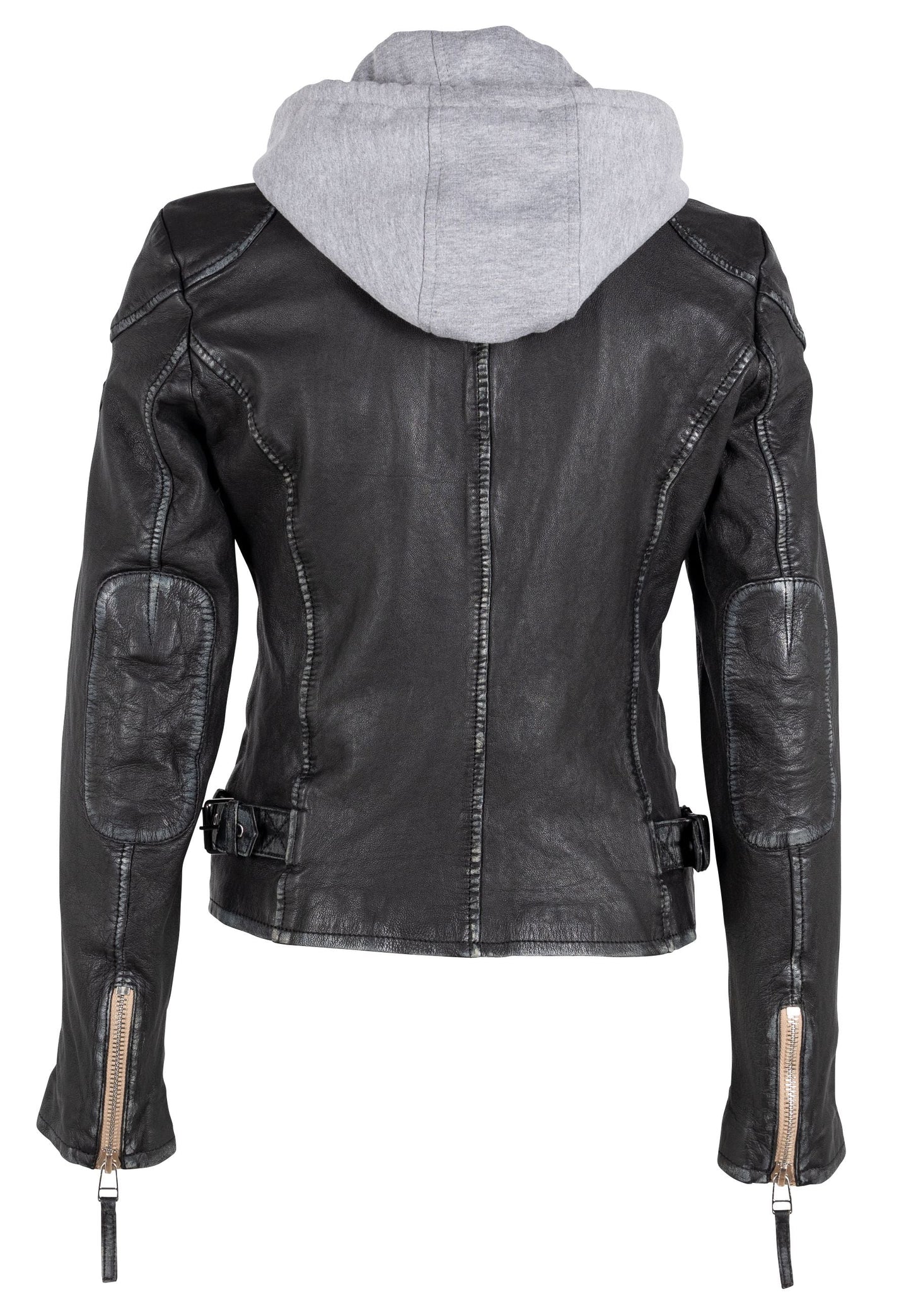 Finja RF Leather Jacket, Black