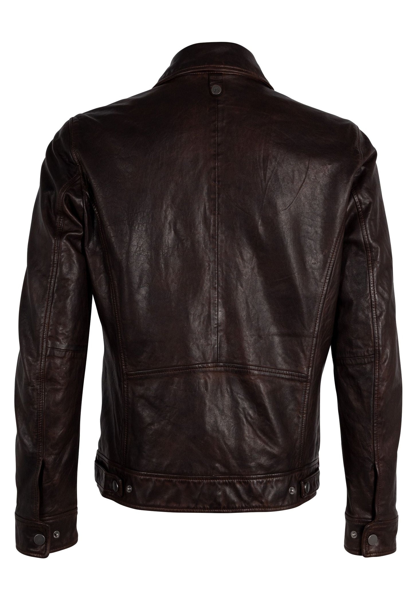 Berink CF Leather Jacket, Chestnut