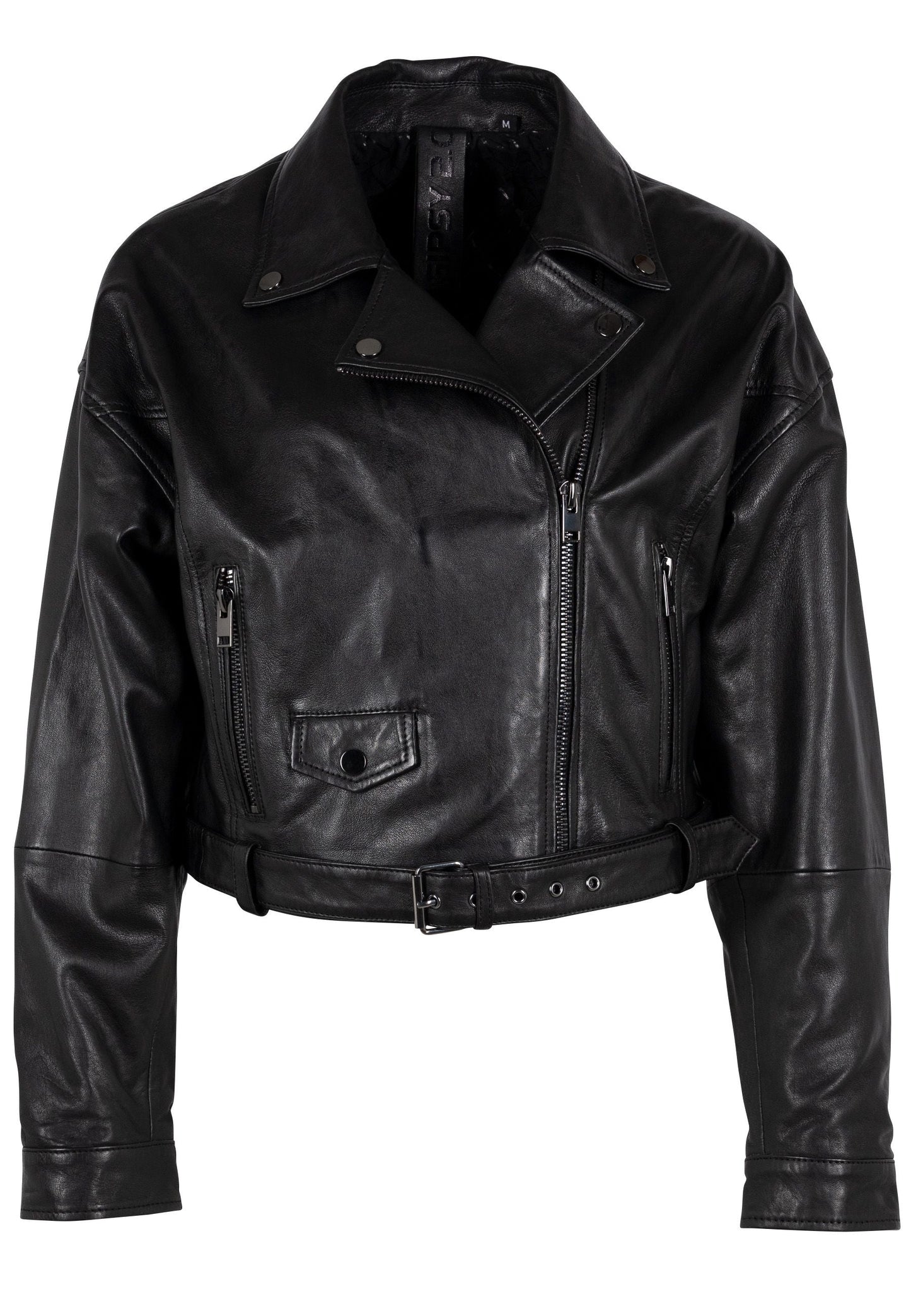 Vercy OS Leather Jacket, Black