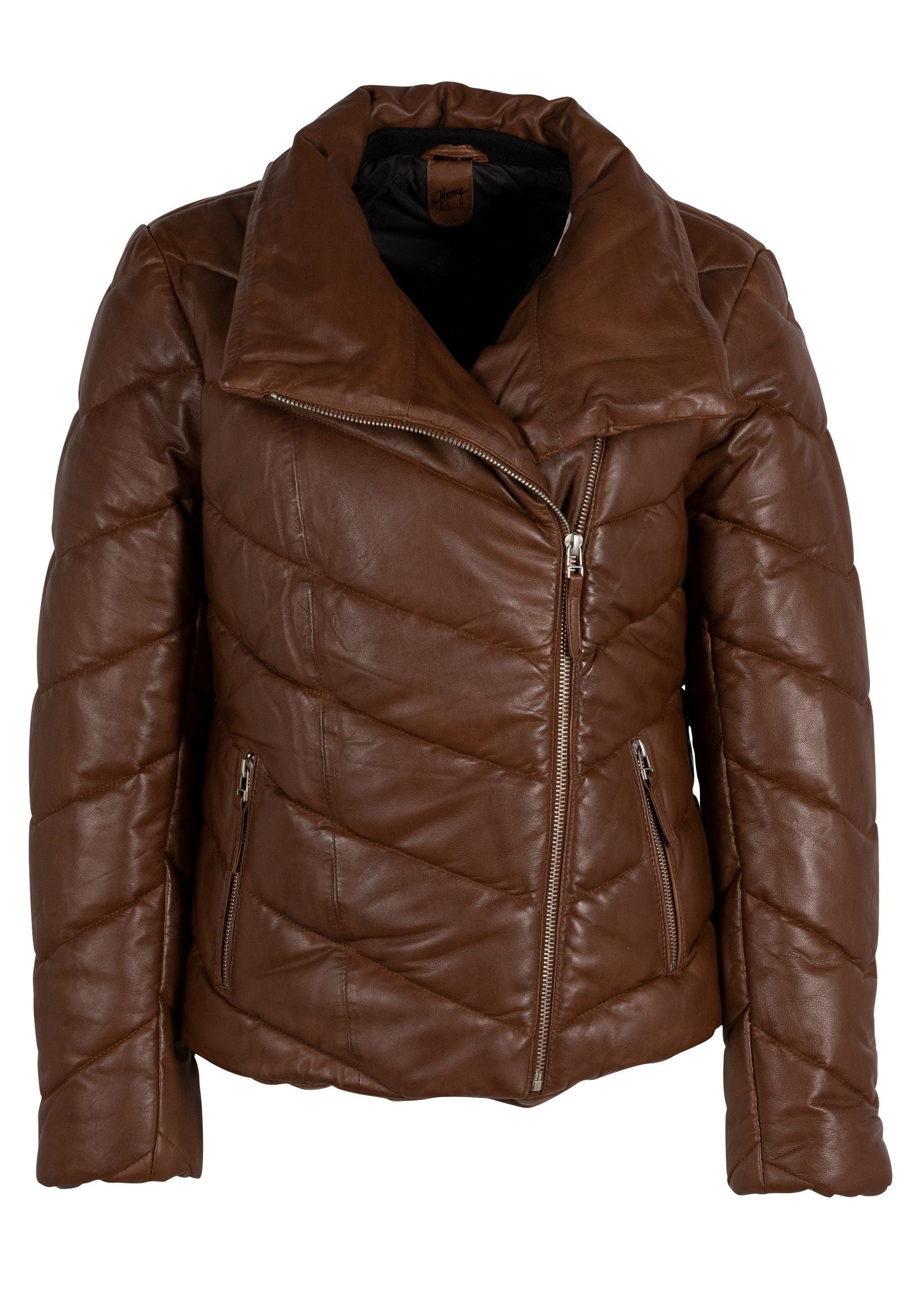 Romea CF Leather Jacket, Cognac