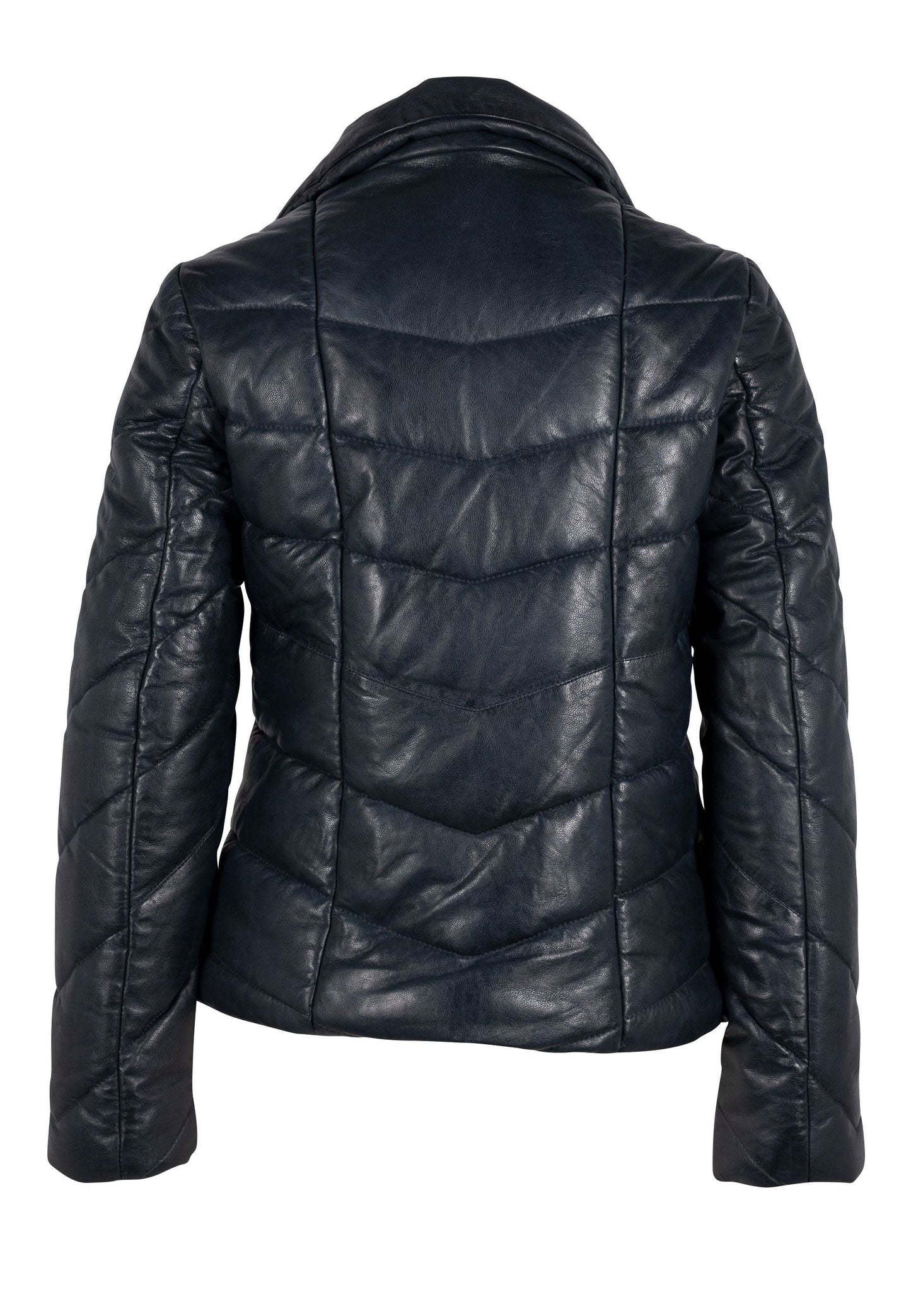 Romea CF Leather Jacket, Navy