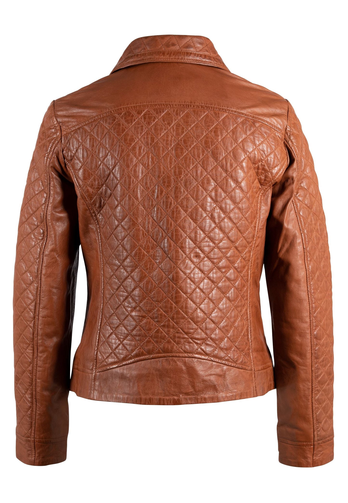 Breana CF Leather Jacket, Burnt Orange