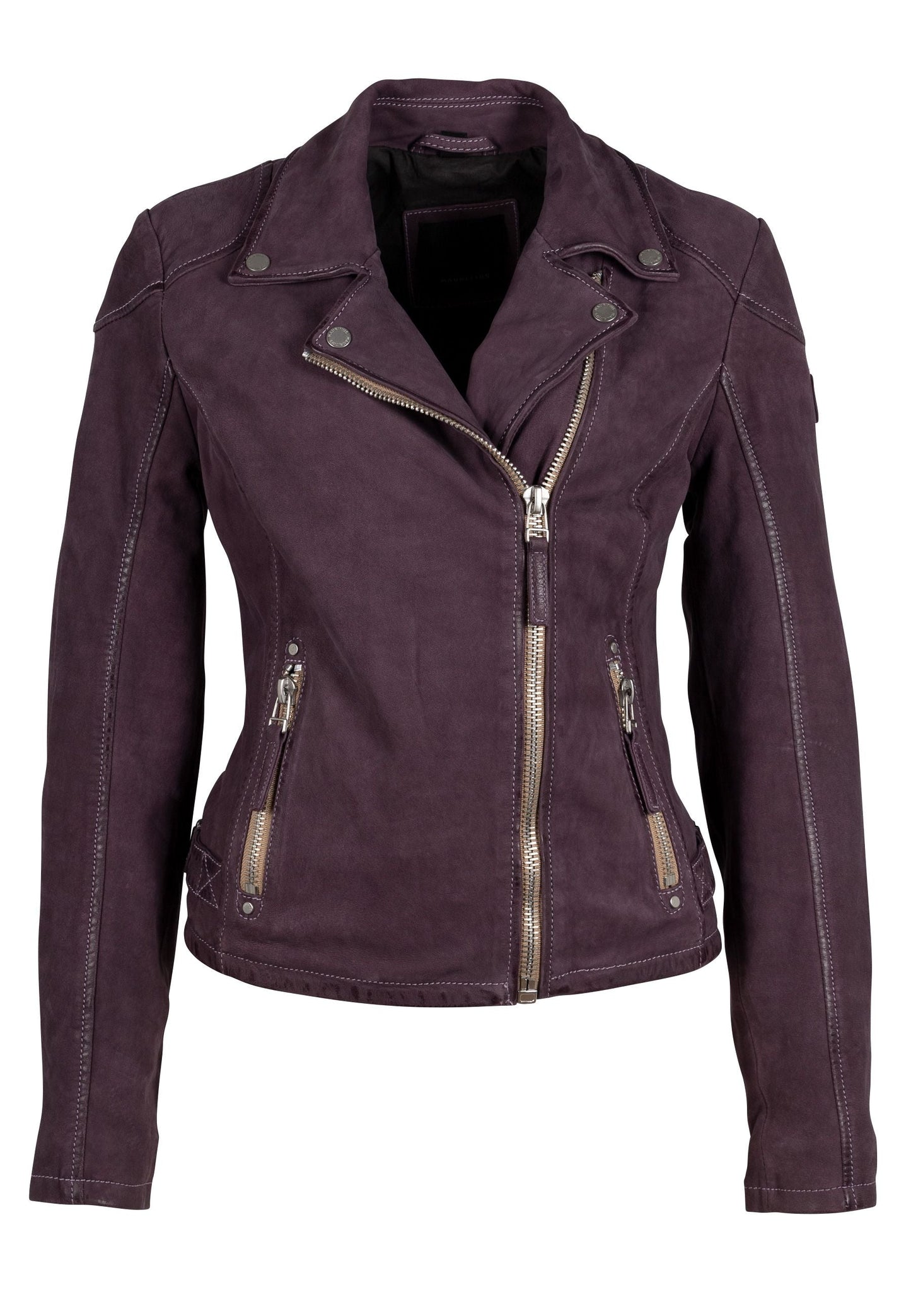 Karyn RF Leather Jacket, Purple