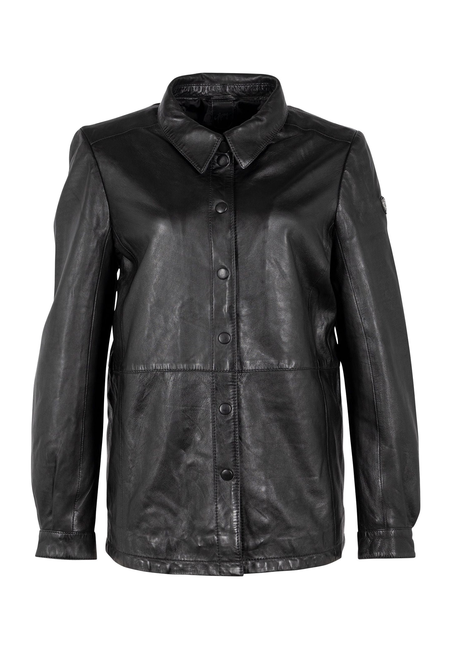 Ofilia RF Leather Jacket, Black